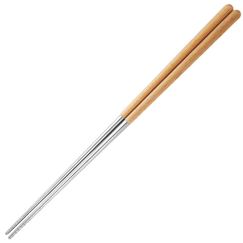 Paar Lange Bratstäbchen, Nudelstäbchen Aus Holz, Lange Hot-pot-stäbchen-38.50x0.80x0.80cm