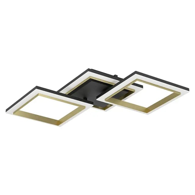 EGLO CALLIERA DECKE 595X310 2500LM 4000K DIMMPB. SCHWARZ & WEISS