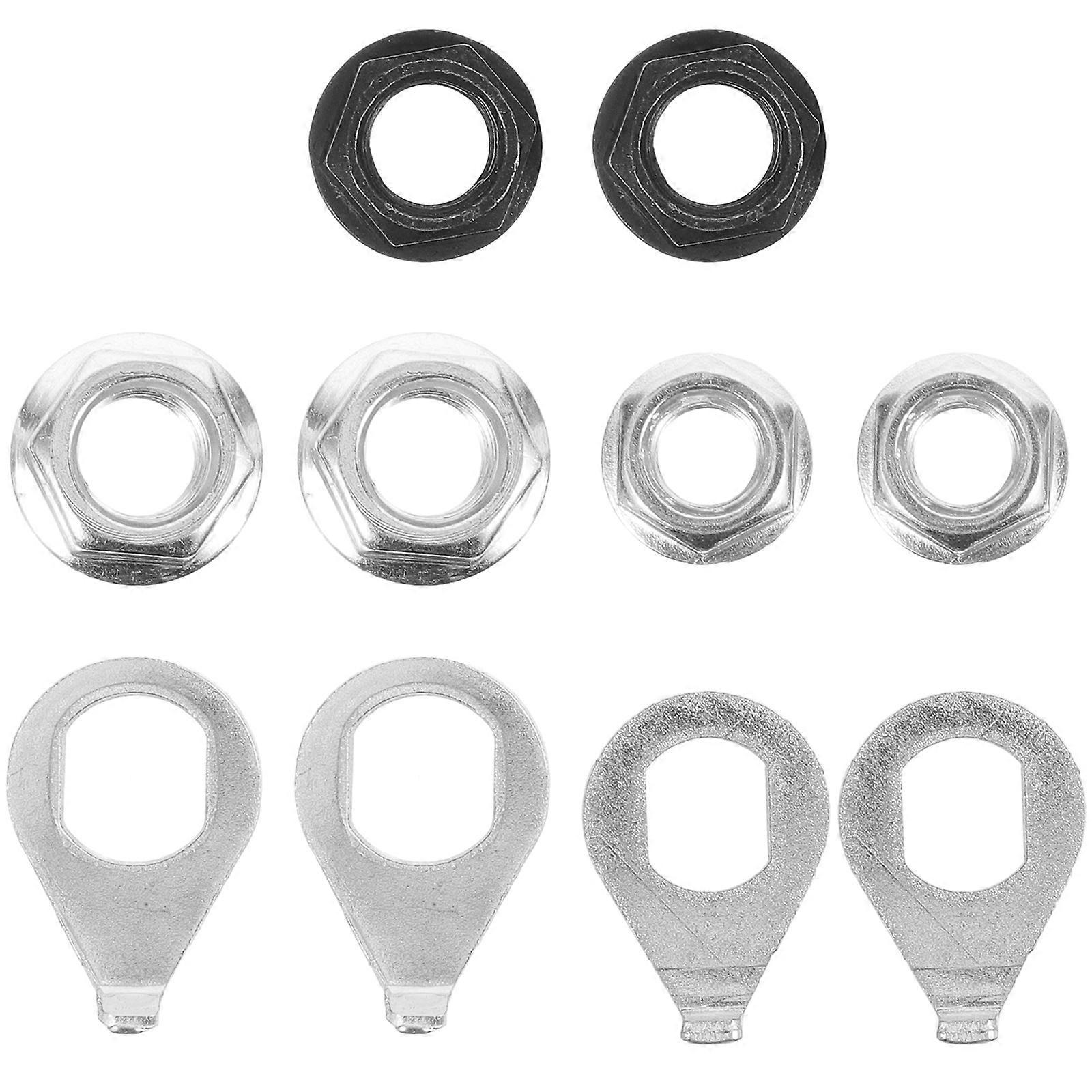 Sätze Radscheiben-set, Aufhängungsachsenmuttern, Befestigungsflanschmuttern, Festnabenmuttern, Unterlegscheiben-set Für Fahrräder (farbe Zufällig)-1.80x1.80x0.80cm