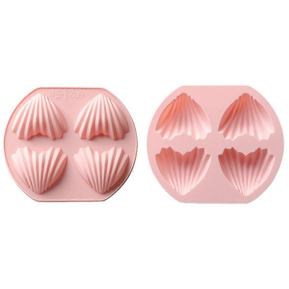 2-teilige Kuchenform, 4-fach Cupcake-backform, Antihaft-backform, Cupcake-backgeschirr-40x23x1.5cm-golden