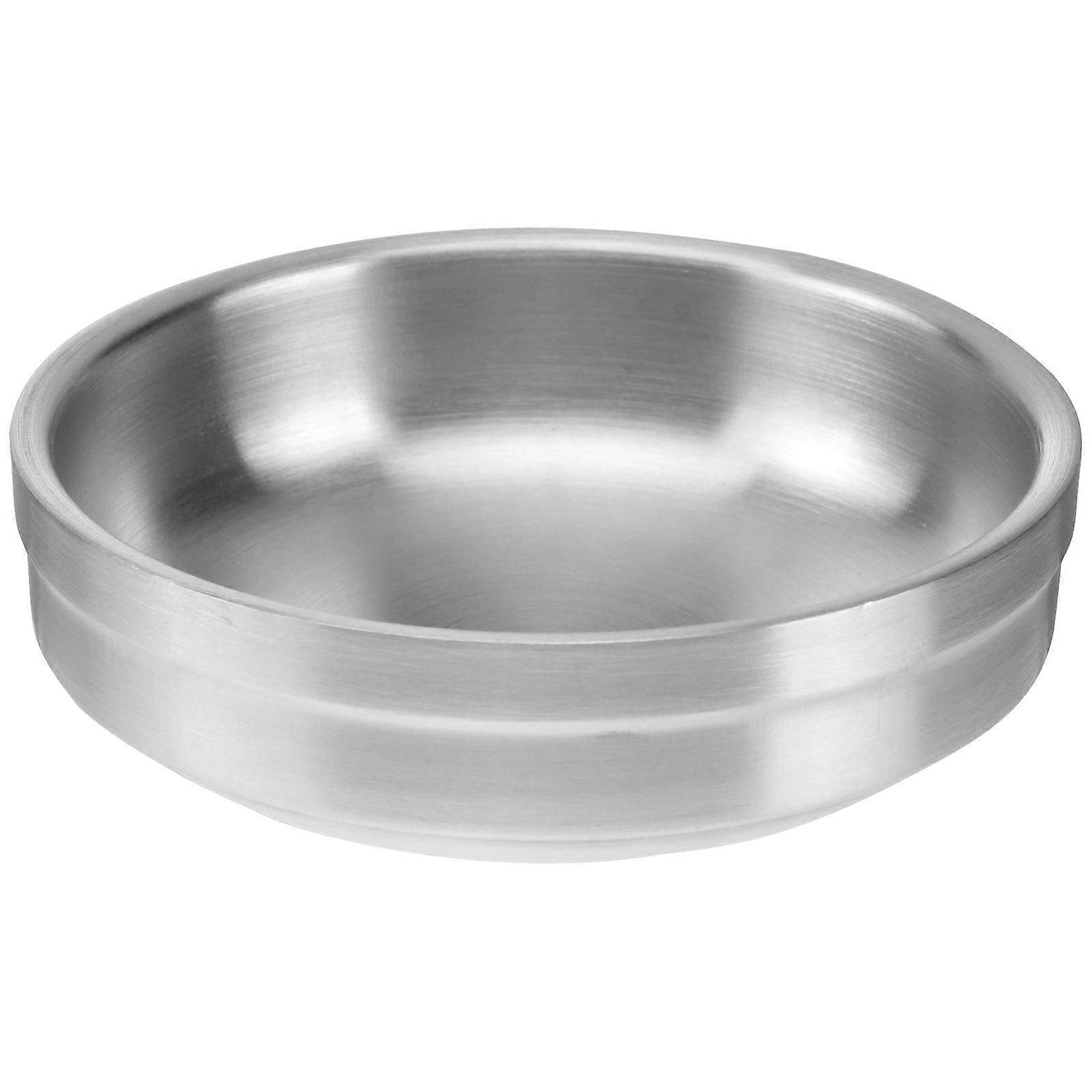 Verdickende Gewürzschale, Untertasse, Vorspeisenteller, Edelstahlschale Für Den Täglichen Gebrauch Zu Hause, Im Restaurant (durchmesser 9 Cm)-9x9x2.7cm-silver