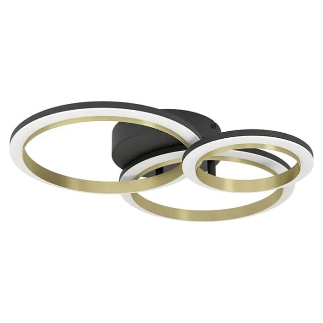 EGLO CALLIERA DECKE 490X445 2500LM 4000K DIMMPB. SCHWARZ & WEISS