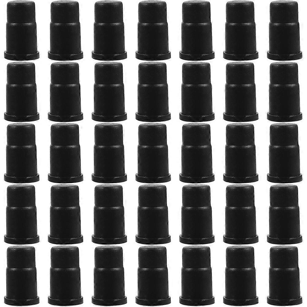 35 Stück Rollenaufnahmen, Kleine Rollenschafthülsen, Professionelle Rollenhülsen Als Ersatz-3.00x2.00x2.00cm-black