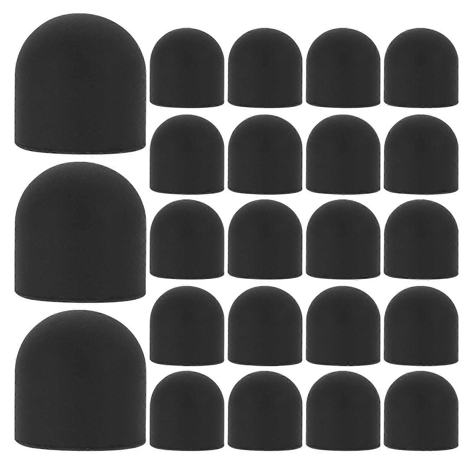 50 Stück Ersatzspitzen Für Touchscreen-stifte Aus Silikon-0.80x0.80x0.78cm-black
