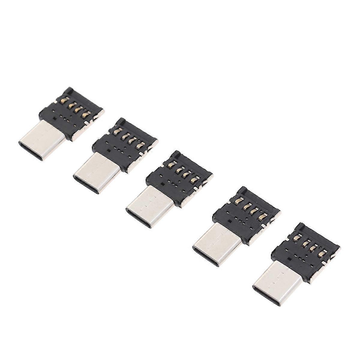 Stück Ultra-mini-usb-c-auf-usb-2.0-otg-adapter Für Handys, Tablets, Usb-kabel Und Usb-sticks-black