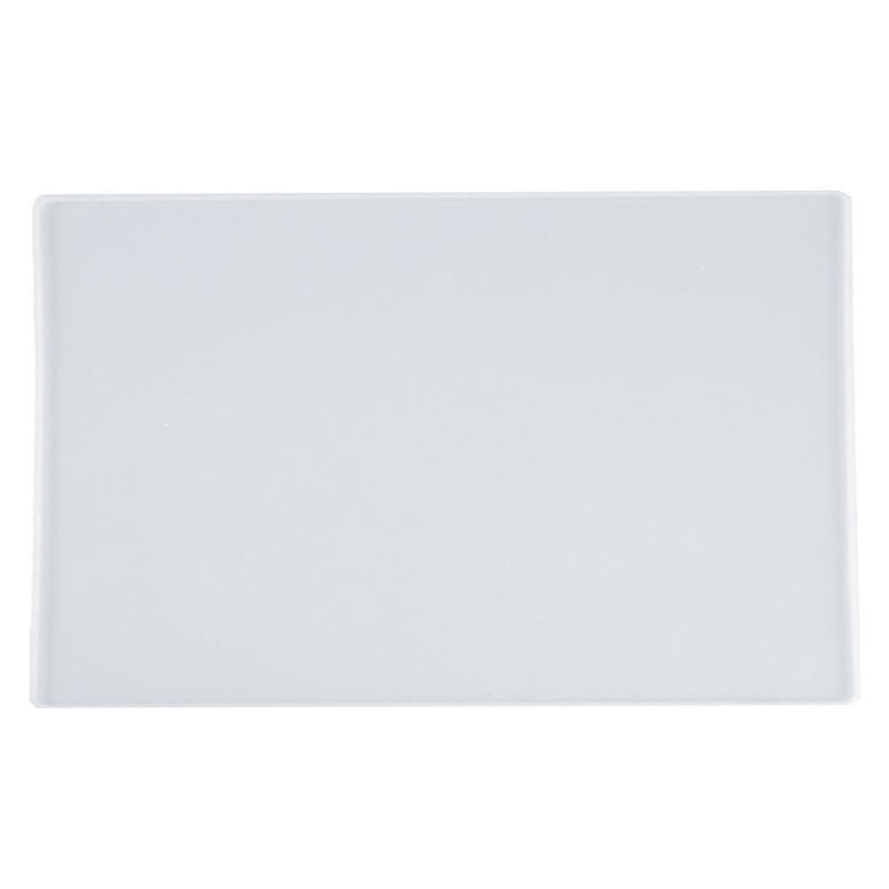Stück Diy Tropfenförmige Schreibtafel Silikonform Tischmatte Gießform-32.30x23.30x0.50cm-white
