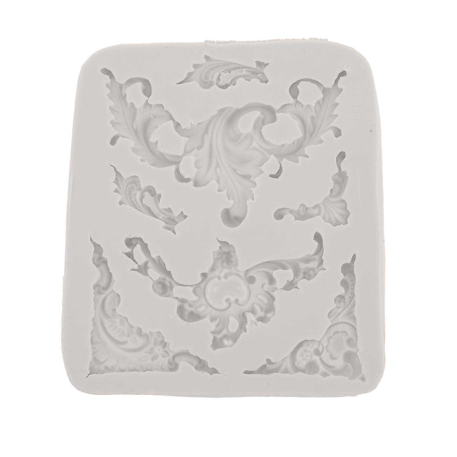 Stück Geprägte Silikonform, Kreative Kuchenform Zum Selbermachen, Hitzebeständige Backform-11.5x10.2cm-white