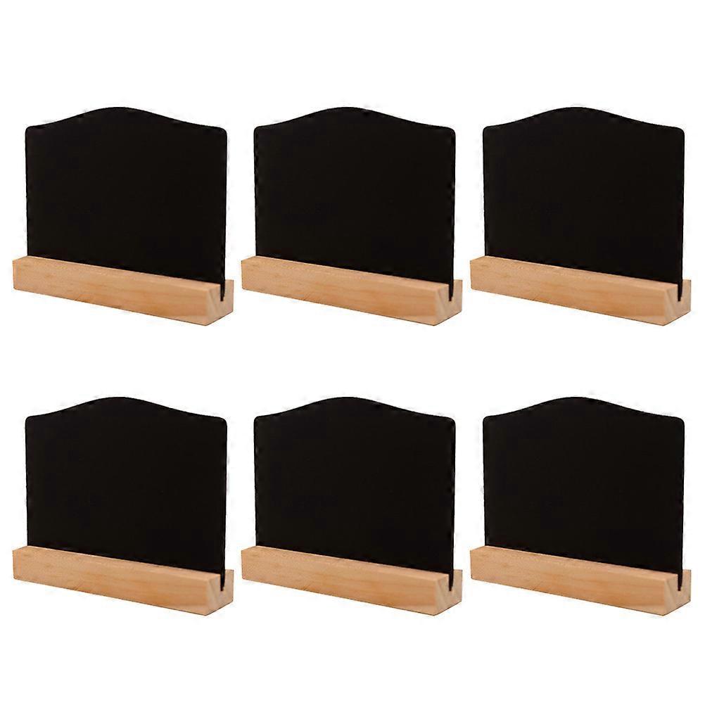 Stück Doppelseitige Mini-tafeln Aus Holz, Dekorative Kreidetafeln Für Geschäfte, Bars, Cafés (kleine Tafeln Mit Sockel)-10x7.6x2.4cm