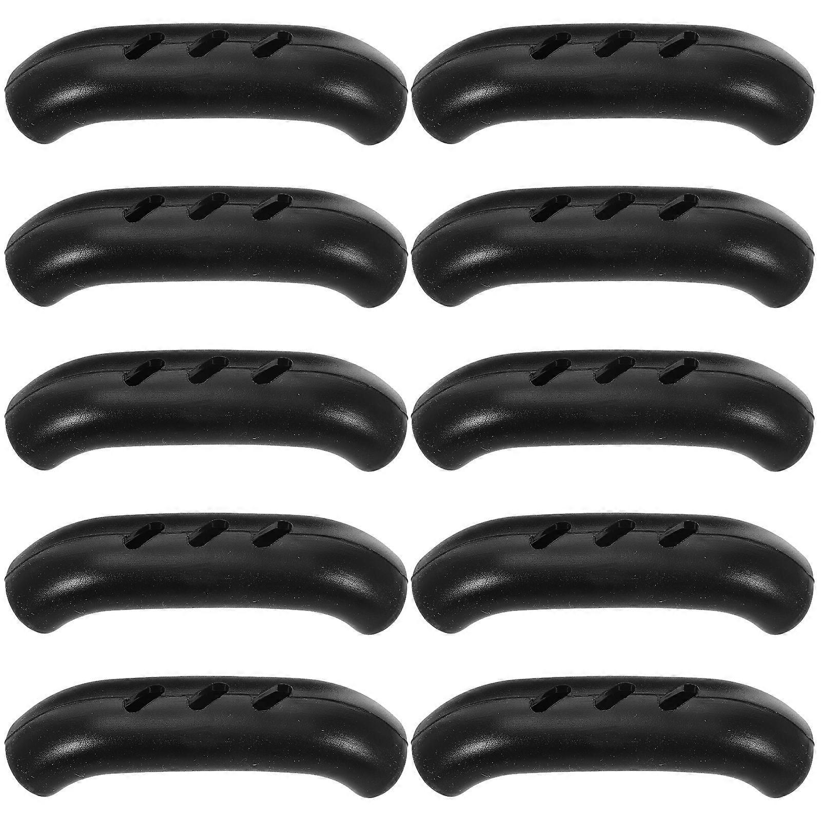 10 Praktische Griffüberzüge Für Bratpfannen, Topfgriffe, Rutschfeste Griffe-7x2cm-black