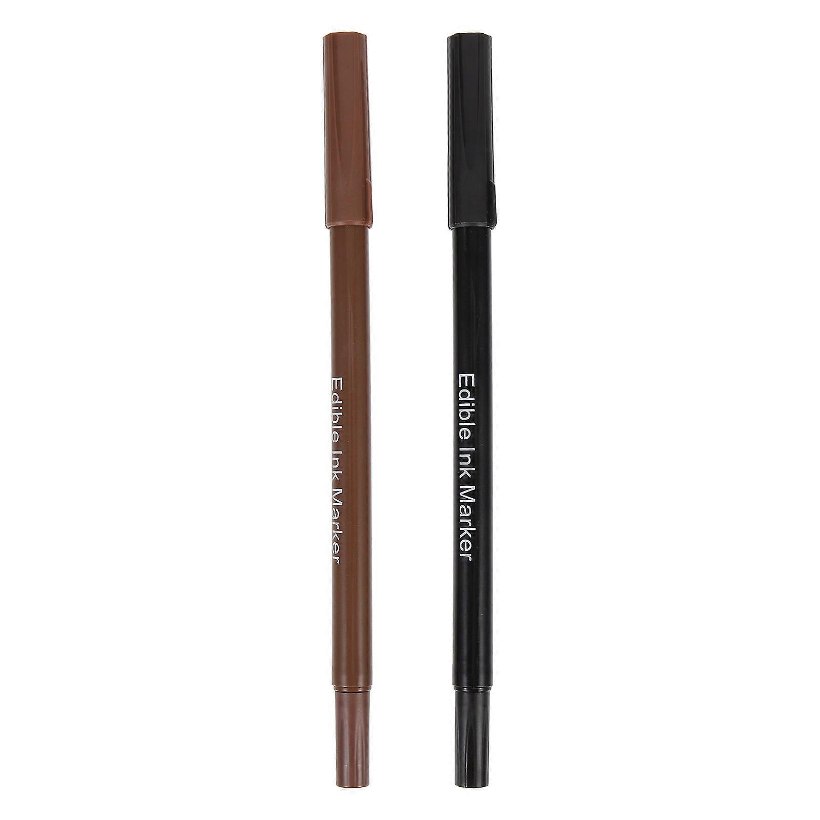 Stück Lebensmittelfarbmarker, Essbare Marker Zum Backen Von Keksen, Essbare Lebensmittelfarbstifte-19.00x1.00x1.00cm-black Light Brown