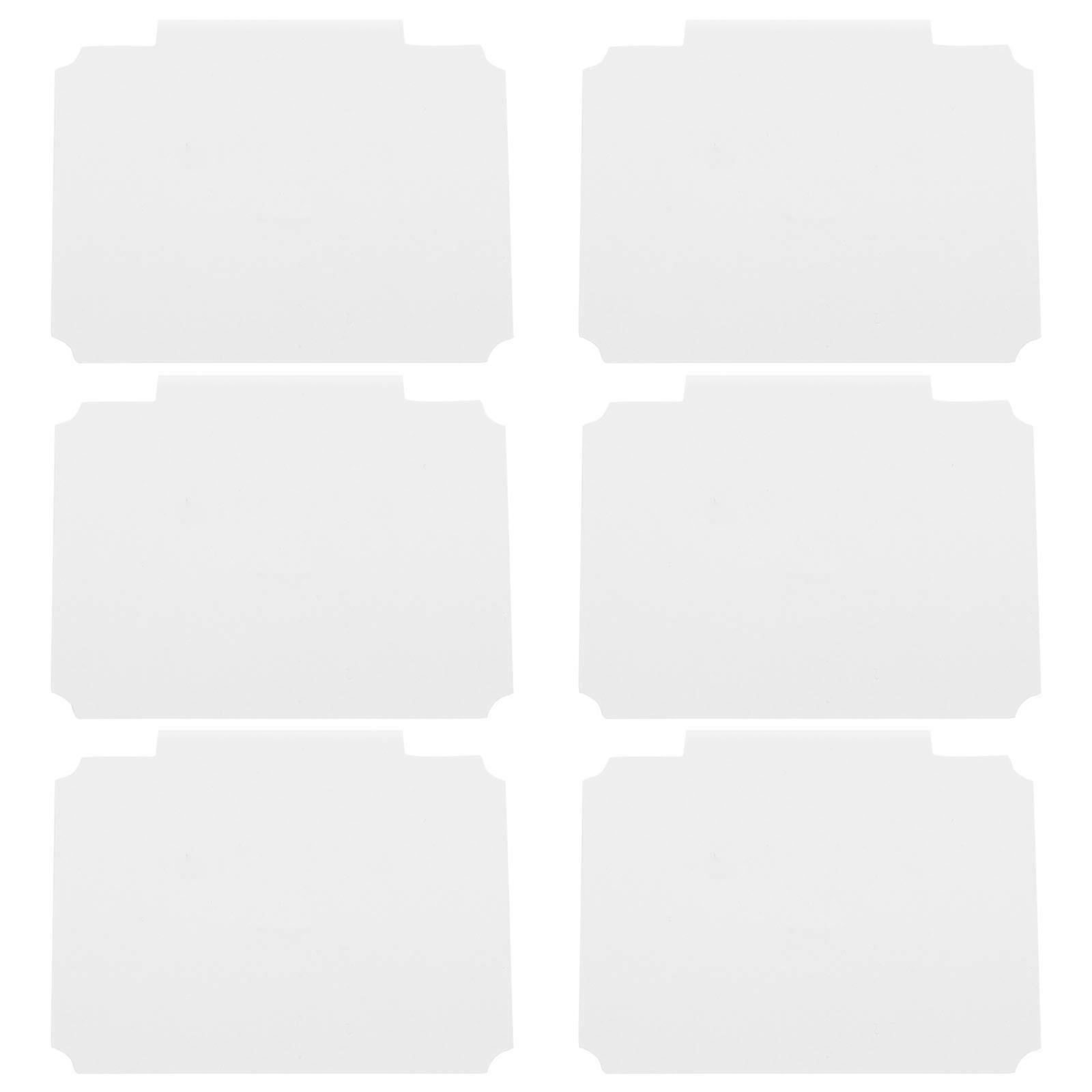Stück Körbeetiketten Mit Clips Zur Aufbewahrung Von Vorratskörben-9.00x7.00x1.70cm-white