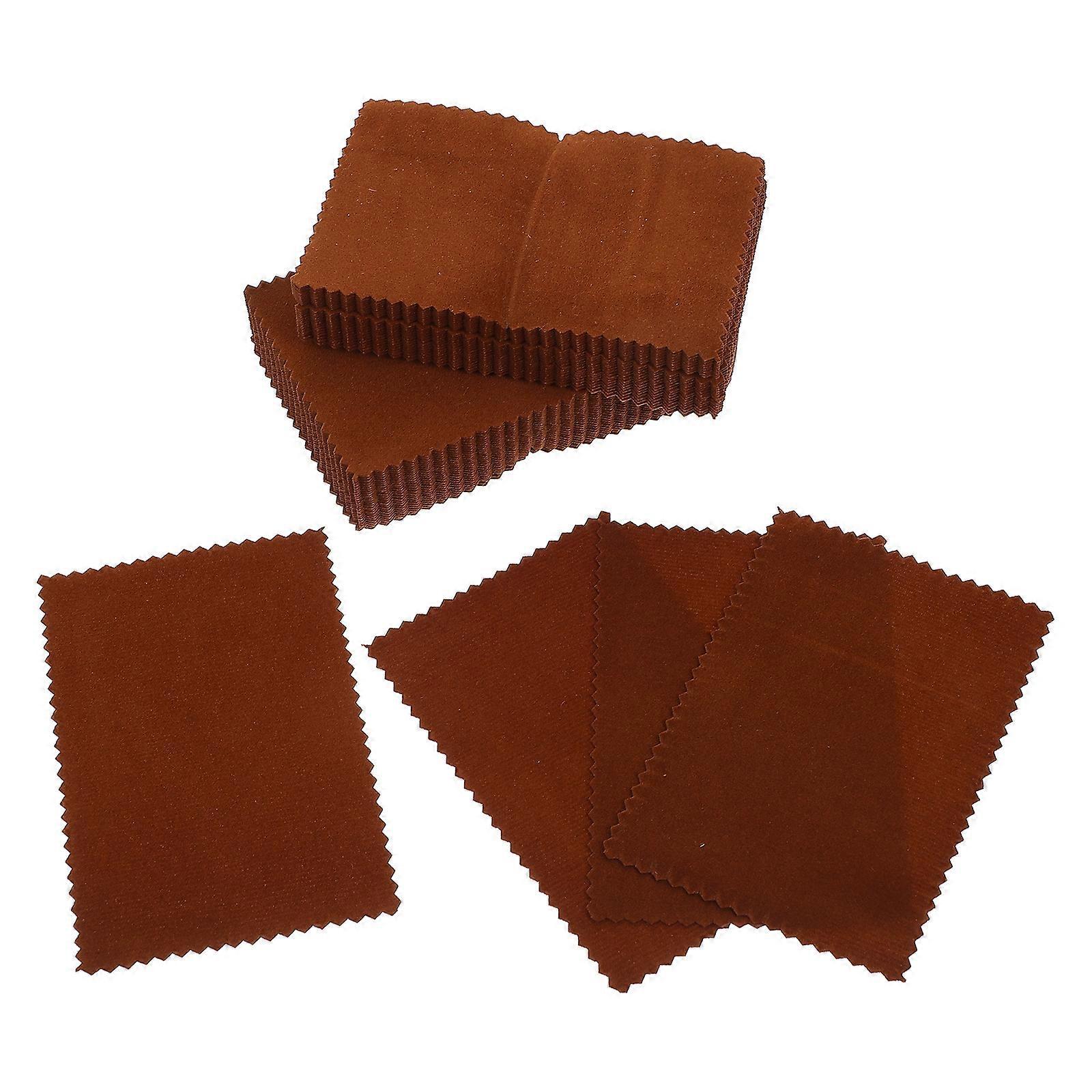 50 Stück Friseurscheren-reinigungstücher, Scherenreinigungstücher, Friseursalonbedarf-11.00x7.50x0.10cm-brown