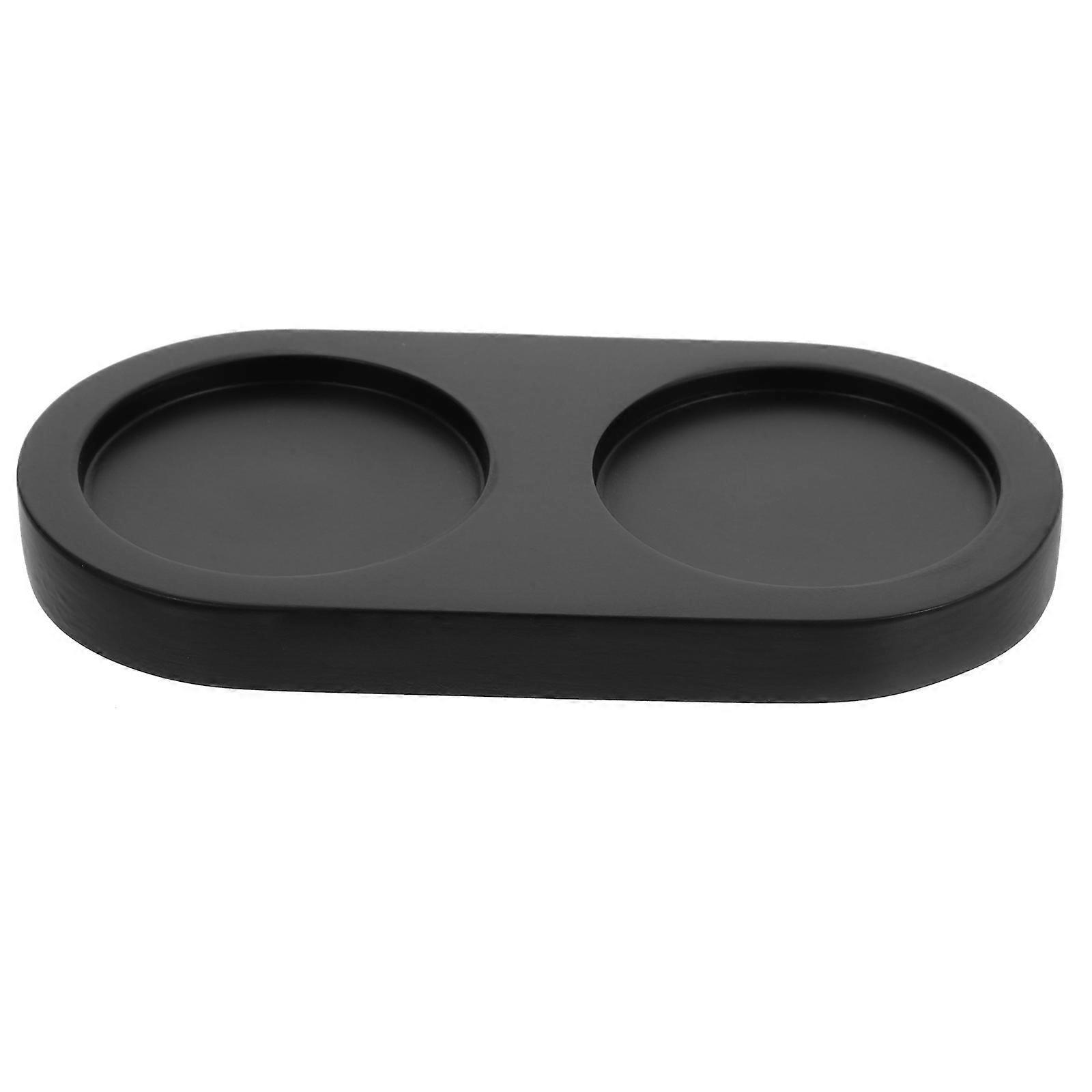 Pfefferflaschenablage Aus Holz, Pfeffermühlenablage Aus Holz-14.80x7.80x1.30cm-black
