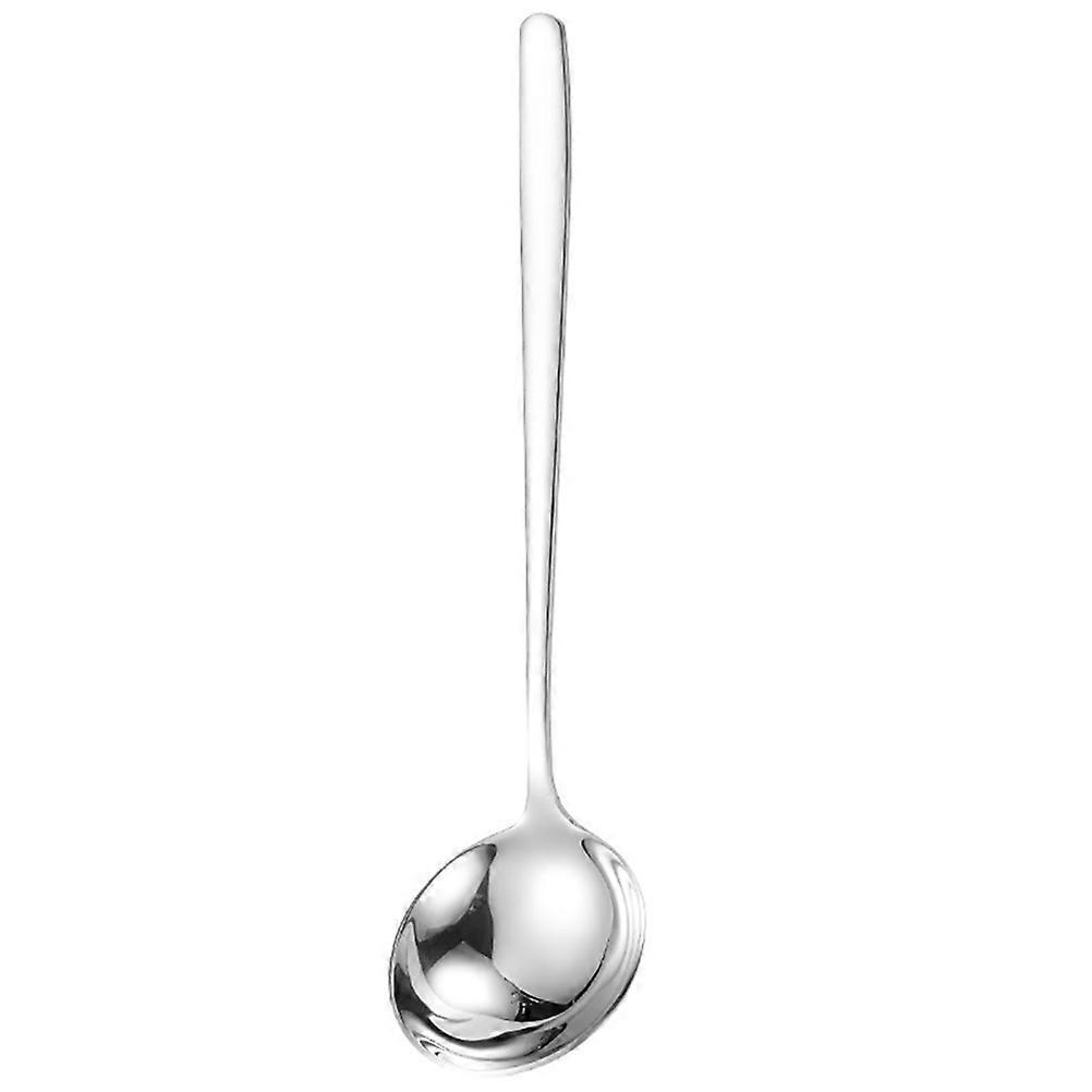 Edelstahl-kochlöffel, Langer Löffel Mit Langem Griff, Wasserschöpfer, Große Schöpfkelle, Küchenhelfer-20.2x5.4x1.5cm-silver
