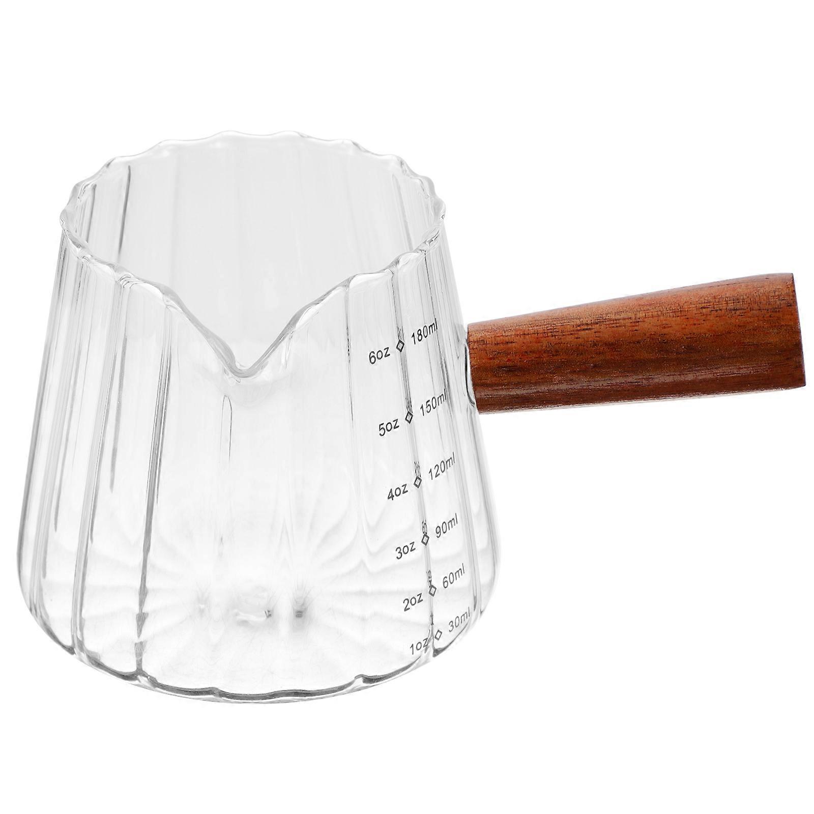 Kaffeemilchkännchen, Messbecher Aus Glas, Messbecher Zum Backen, Milchhalter-12x7.3x7cm
