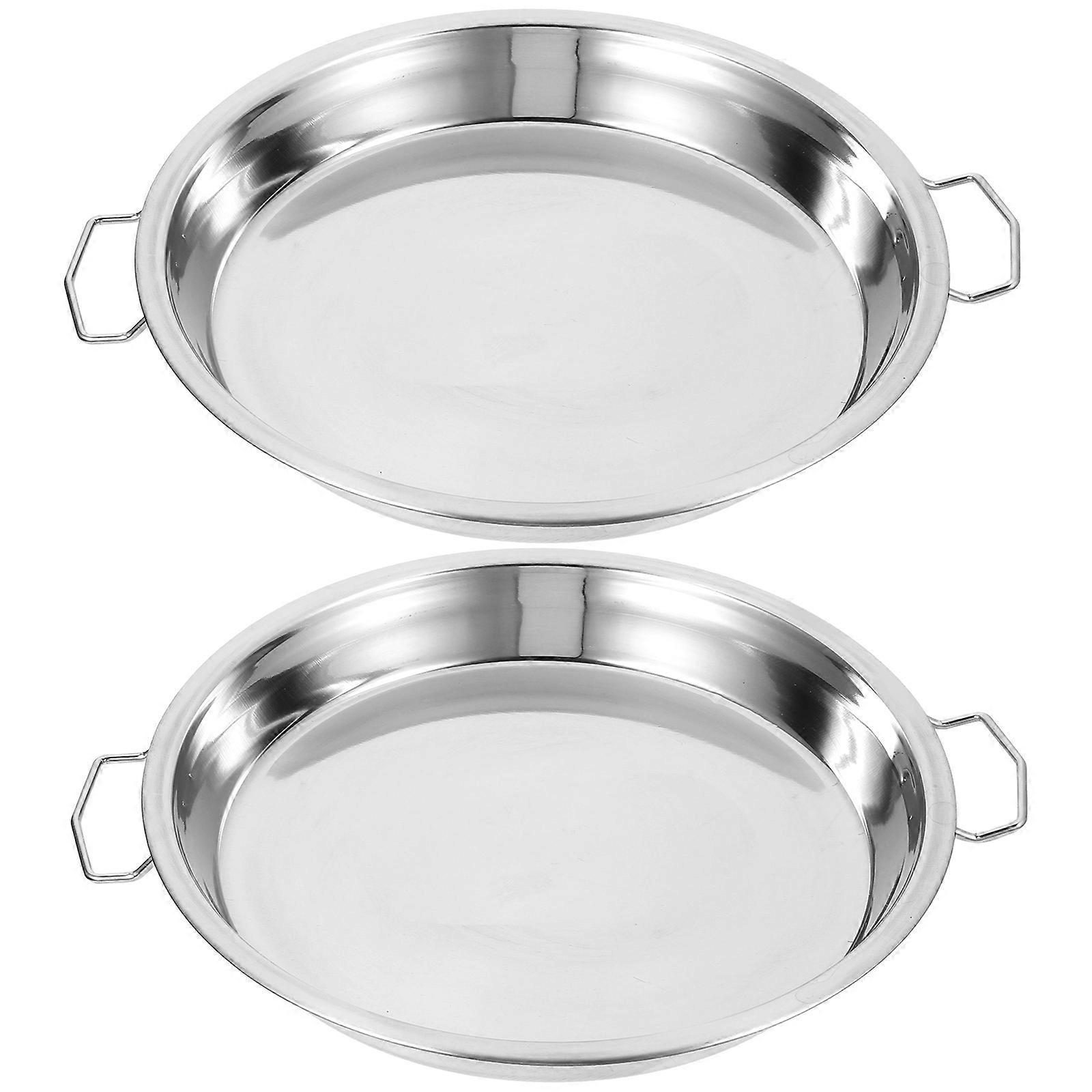 2-teiliger Edelstahl-dampfgarer Für Kalte Nudeln, Reis Und Reis, Griff-28.00x23.00x2.50cm-silver