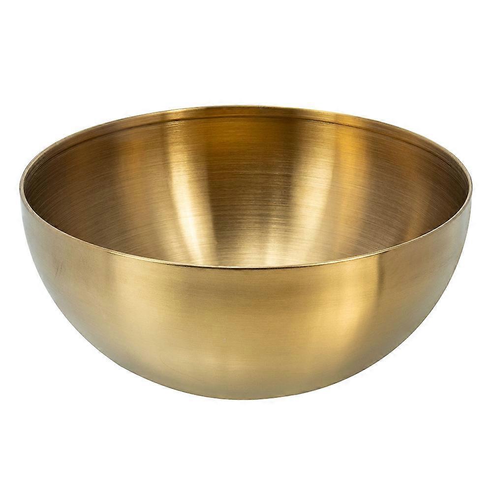Multifunktionale Salatschüssel, Obstaufbewahrungsbehälter, Aufbewahrungsschüssel Aus Edelstahl-20x20cm-golden