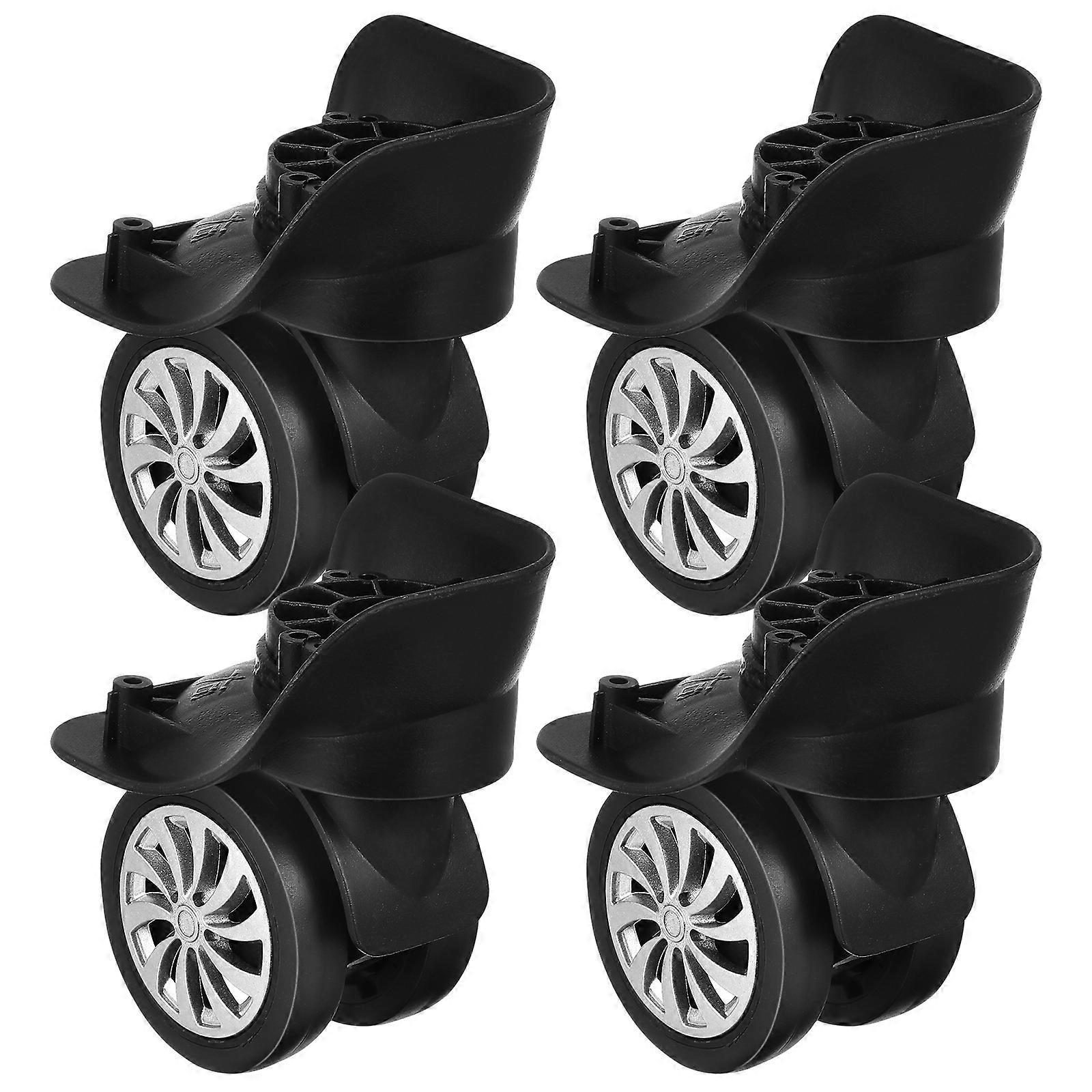 Stück Kofferrollen, Ersatzrollen, Lenkrollen Für Gepäck-10.20x9.10x9.10cm-black