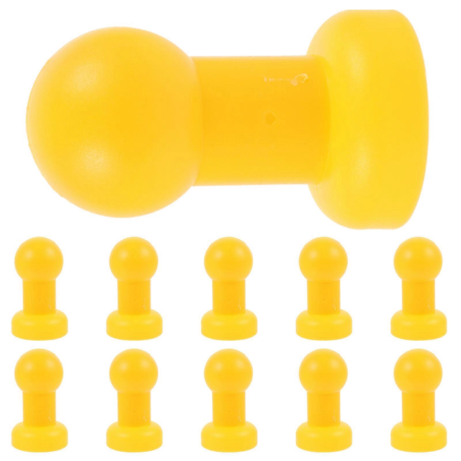 10 Stück Trampolinstangenkappen Für Kinder, Ersatzkappen Für Trampolinstangen-9.00x4.80x4.80cm-yellow
