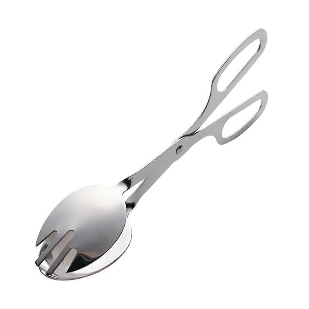 Salatzange Aus Edelstahl, Lebensmittelklemme, Brot- Und Kuchenklemme Für Buffets-20.00x8.00x3.80cm-silver