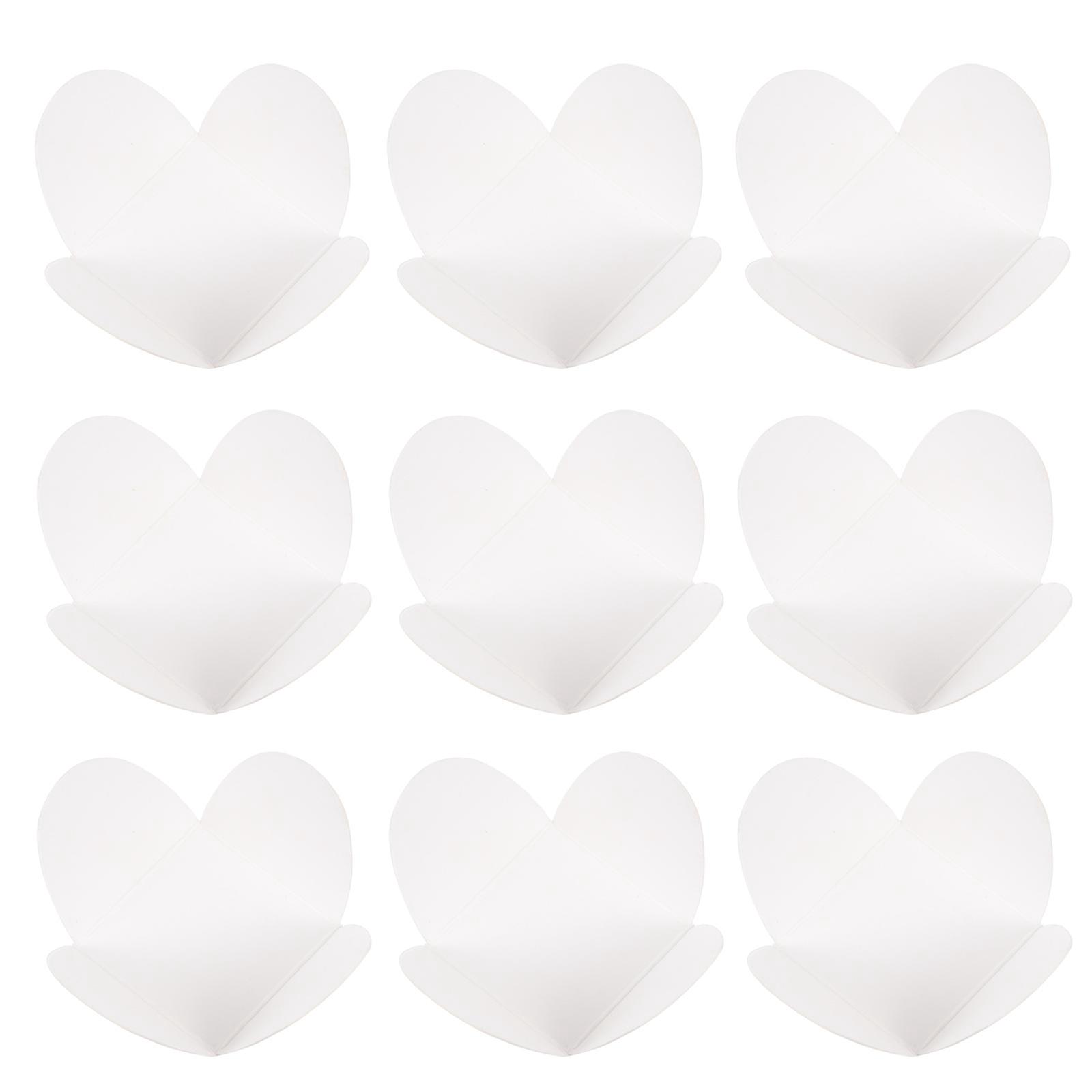 100 Stück Pralinentablett Aus Kraftpapier Mit Fächern-3.3x3.3x2.8cm-white