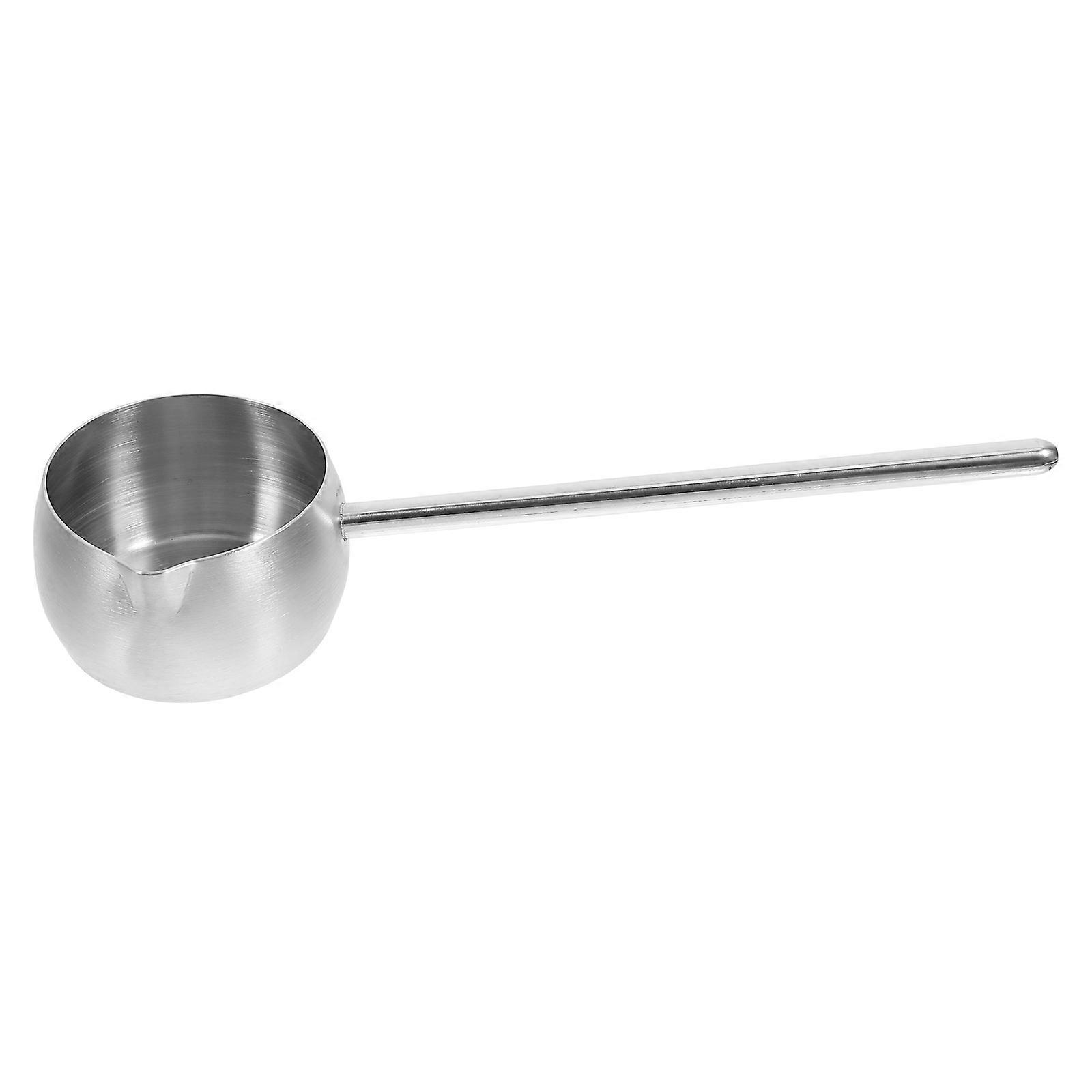 Ölschöpfkelle Aus Edelstahl, Suppenkelle, Löffel, Wasserschöpfkelle Mit Langem Griff (300 Ml)-27.90x8.60x8.50cm-silver