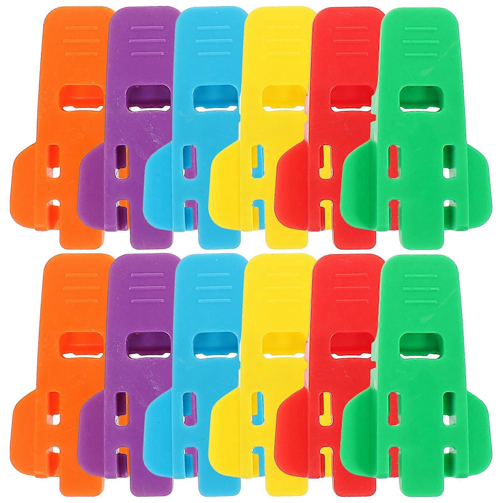12 Mehrzweck-dosenöffner, Praktische Dosenöffner-abdeckungen, Kreative Dosendeckel-0.6x3.5x5.5cm-colorful