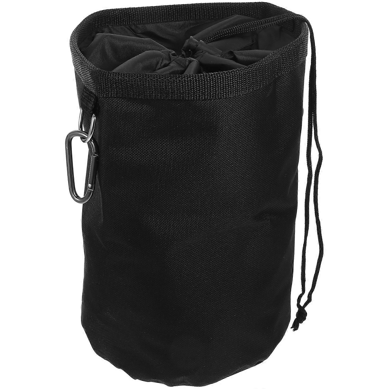 Wäscheklammerbeutel, Wäscheleinen-organizer Mit Kordelzug Und Haken-28.00x20.00x20.00cm-black
