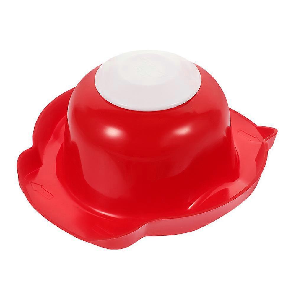 Gemüseschneider, Lebensmittelhalter, Kunststoffreibehalter, Küchenschneider, Handschutz-11.20x10.50x5.50cm-red