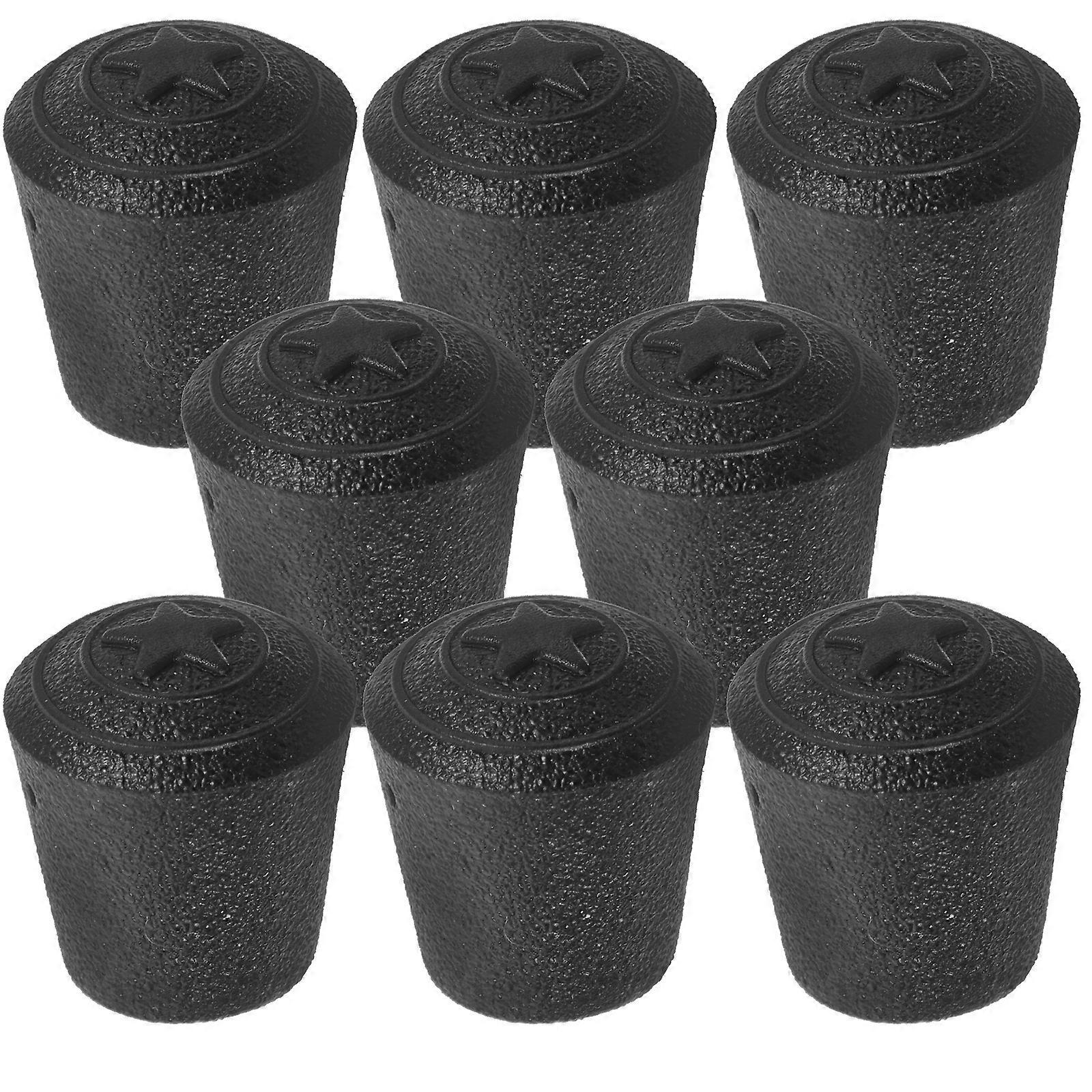 Stück Stuhlbein-bodenschoner, 10 Mm Möbelbeinüberzug, Gummi-stuhlbeinschutz-1.90x1.70x1.70cm-black