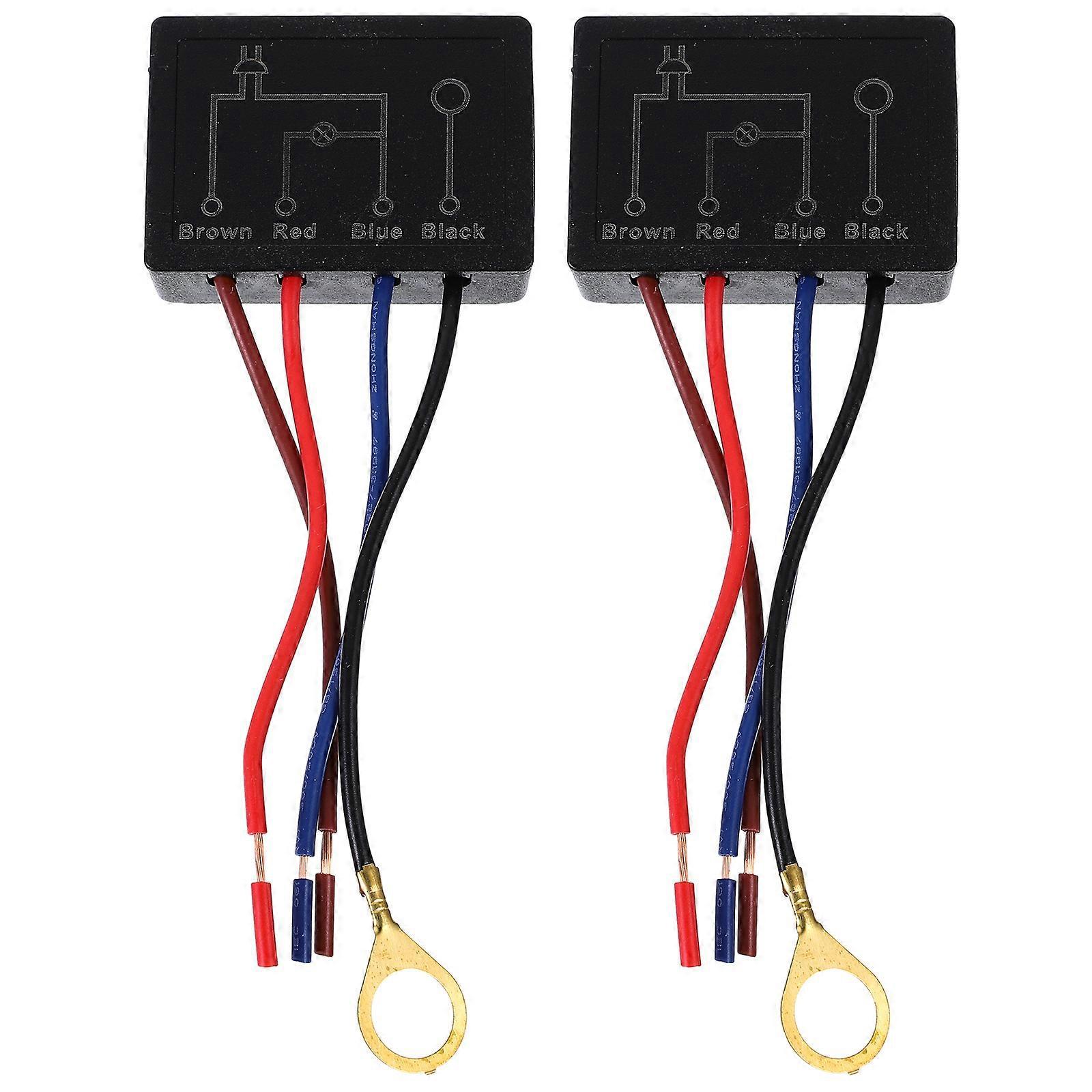 Stück Touch-lichtdimmerschalter, Praktisches Modul Zur Steuerung Von Tischlampen, Sensorschalter-5.00x3.50x1.50cm-black