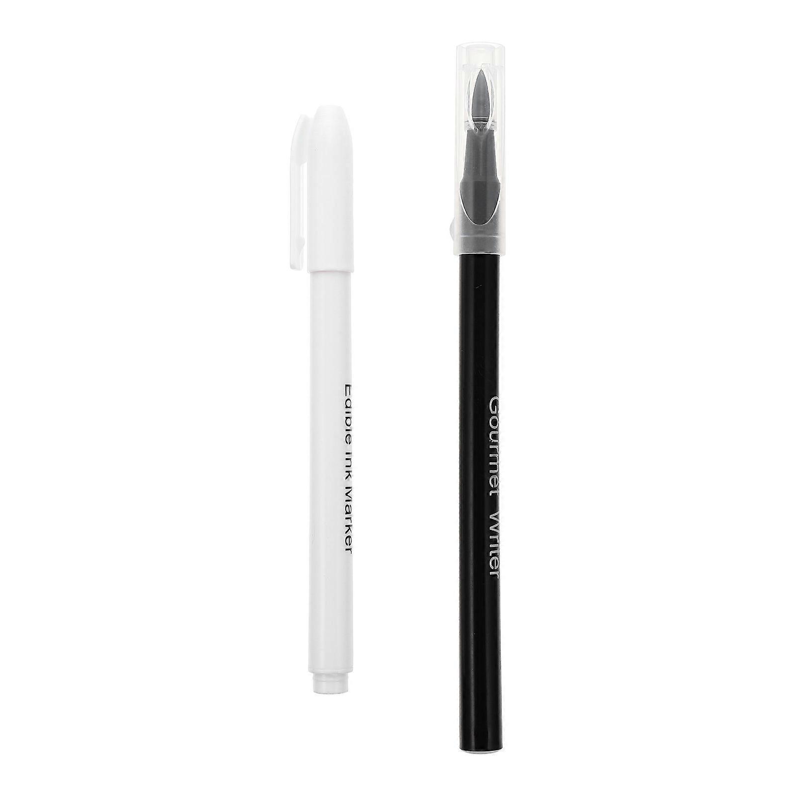 Stück Essbare Backstifte, Kuchenmarkierstifte, Kuchentintenstifte, Essbare Tintenmarker-16.60x1.00x1.00cm-black White
