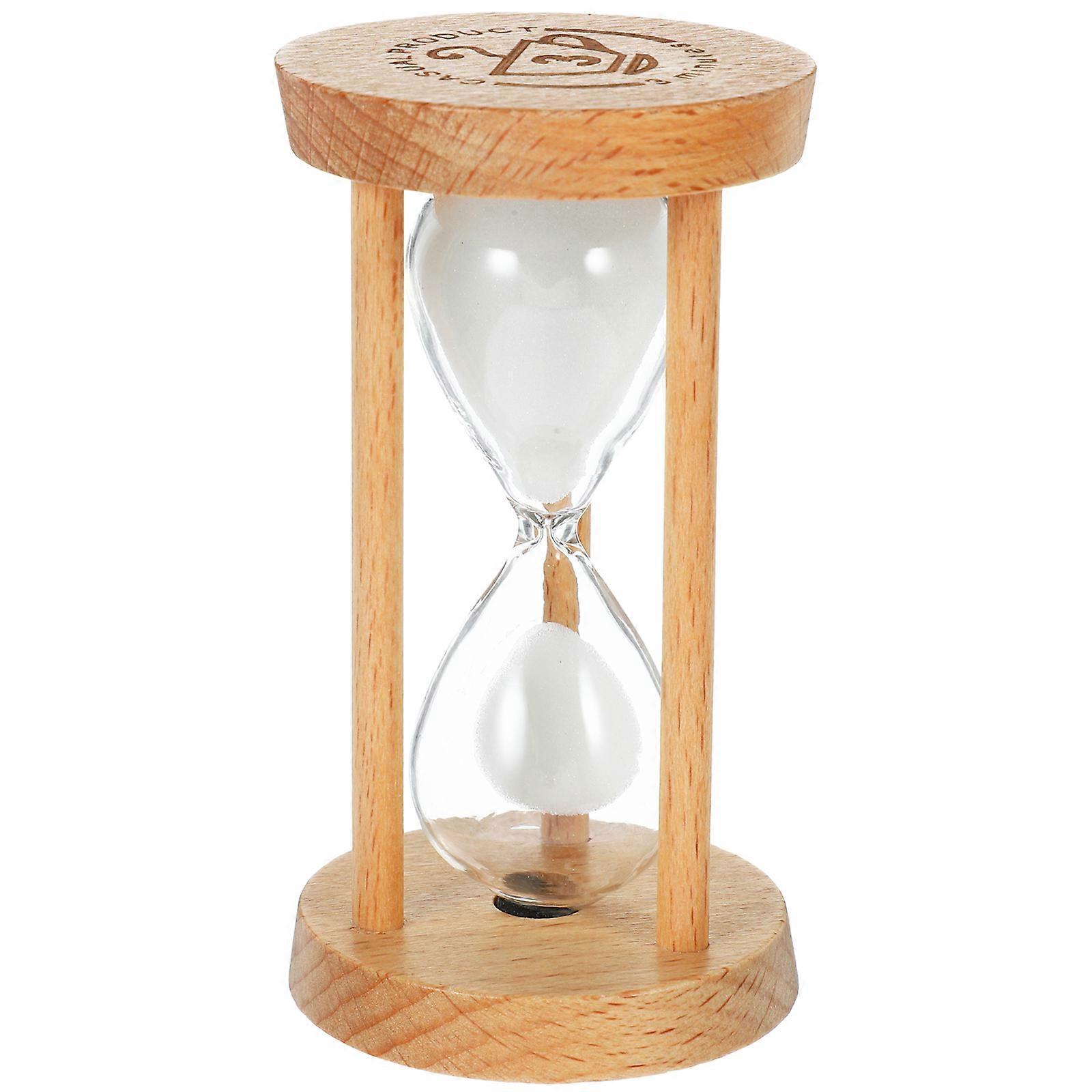 Mehrzweck-sanduhr Aus Holz, 3-minuten-sanduhr, Holz-sanduhr-dekoration-9.00x5.00x5.00cm