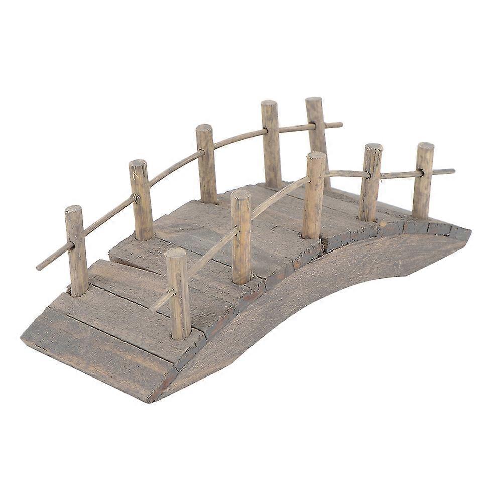 Miniaturbrücke Aus Holz (nachbildung) – Dekoration Für Miniaturhäuser-15.00x5.00x5.00cm