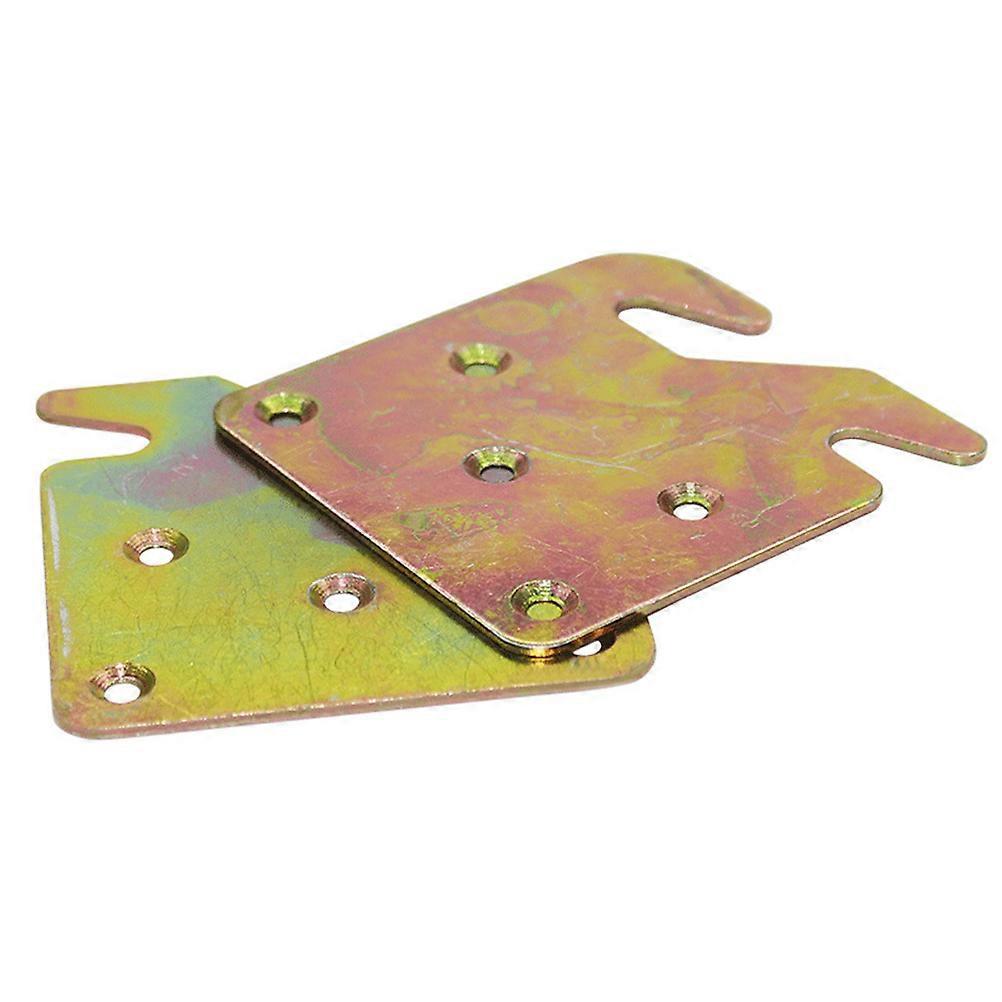 Stück Bettscharnierhalterungen Mit Schnappverbindern, Verdickt, Flach, Gerade, Bettzubehör-8.80x8.20x0.18cm