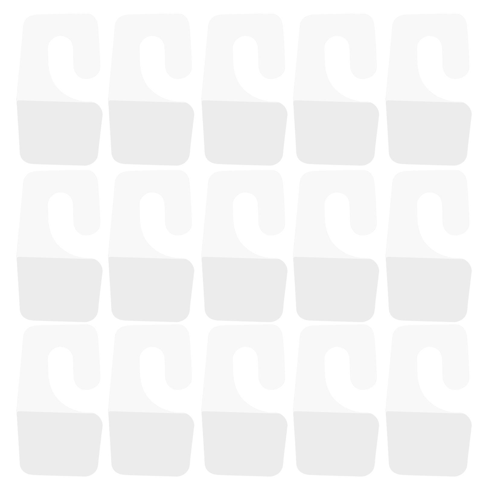 100 Stück Transparente, Selbstklebende Aufhängeetiketten Aus Pvc Für Die Verkaufsdisplays-3.50x2.00x0.10cm