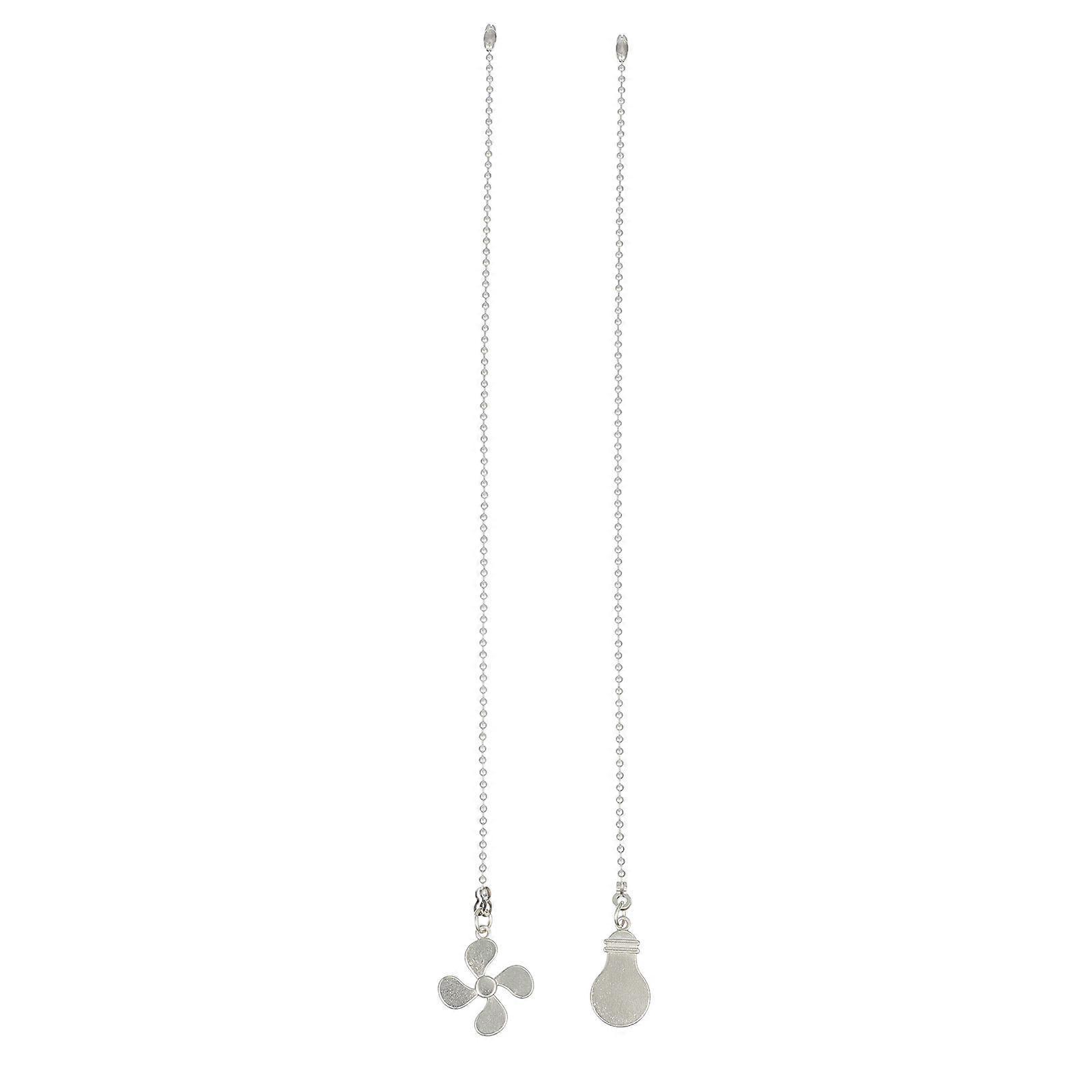 Stück Zugketten Für Deckenleuchten, Deckenventilatoren, Kronleuchter Und Pendelleuchten-36x2.5x0.2cm-silver