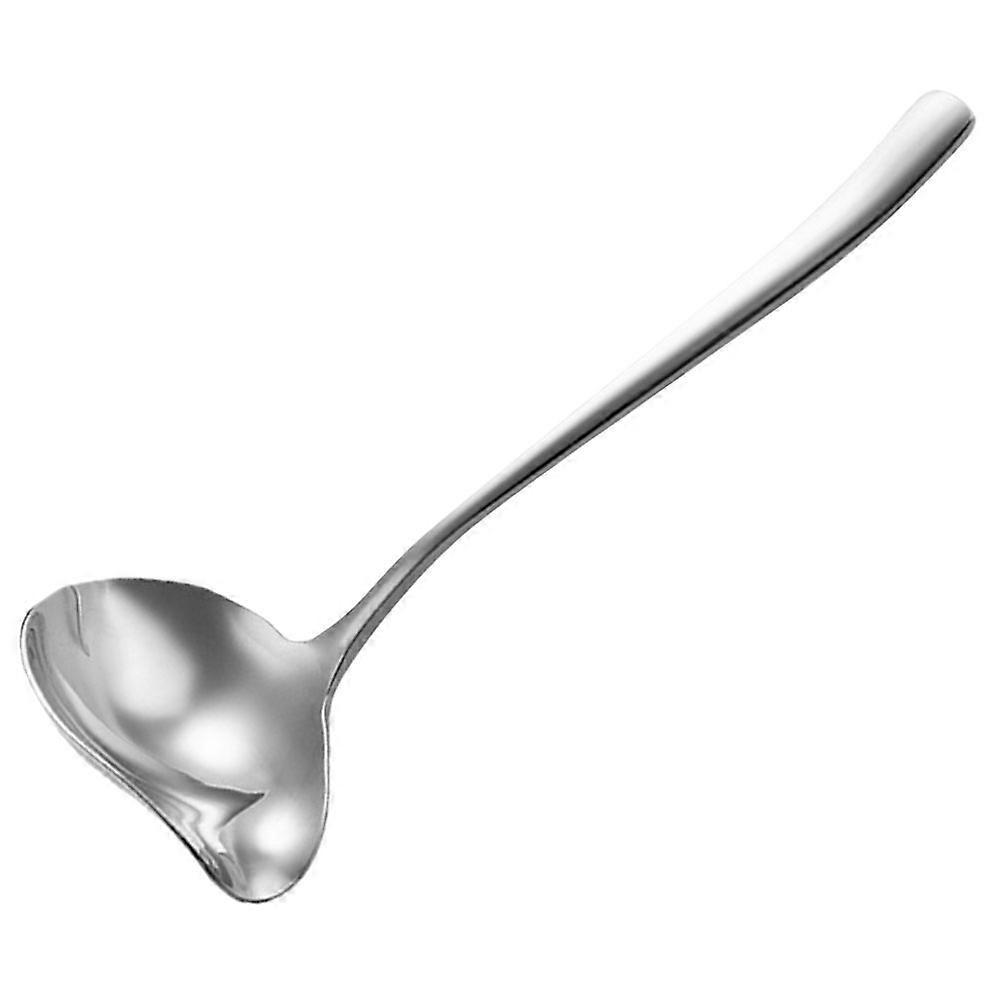 Soßenkelle Aus Edelstahl, Suppenlöffel Aus Edelstahl, Küchenlöffel Aus Edelstahl, Öllöffel-19x7.5cm-silver