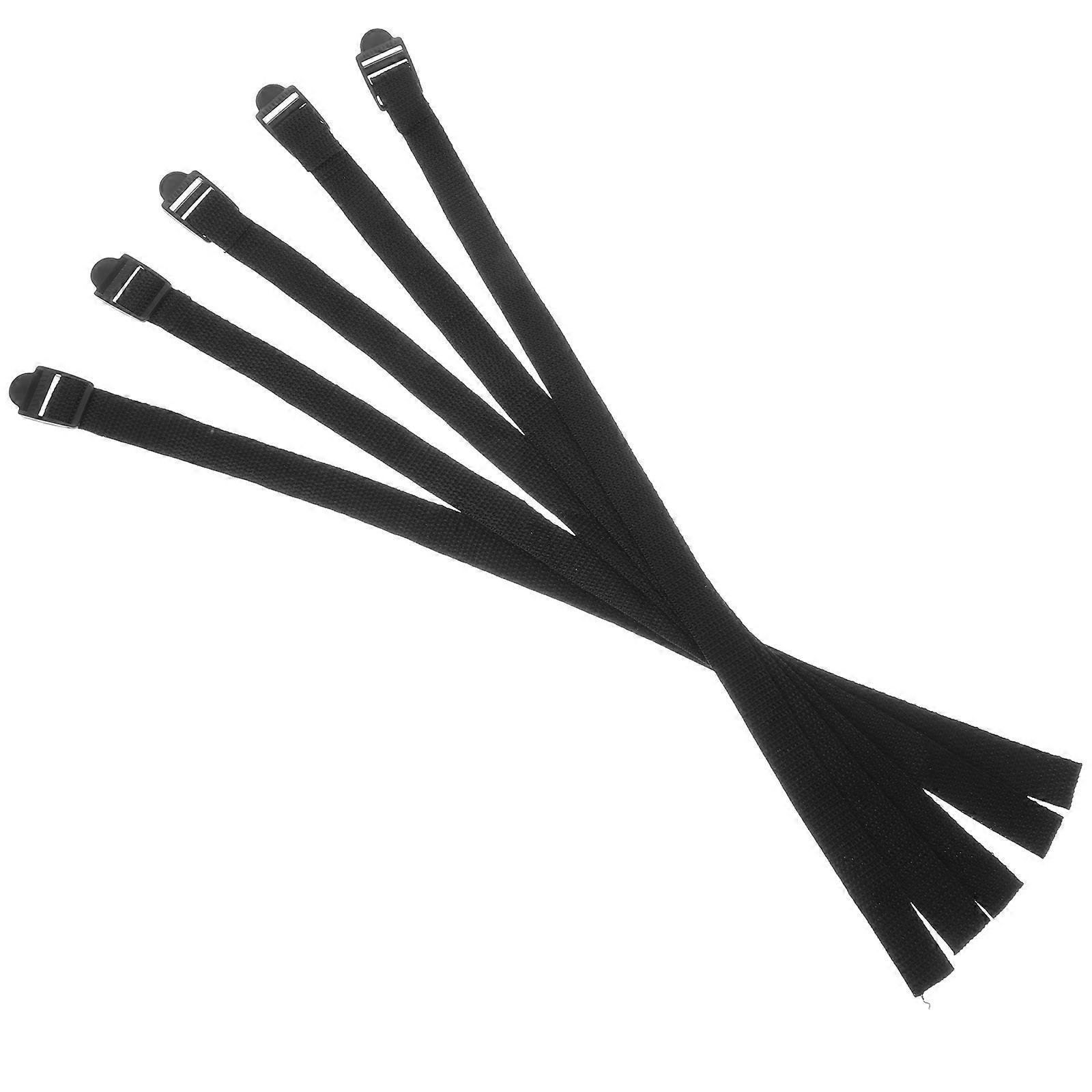5 Stück Professionelle Skistockriemen, Alpenstock-bindungsbänder, Schutzbänder Für Outdoor-sportarten-26.00x2.50x0.80cm-black