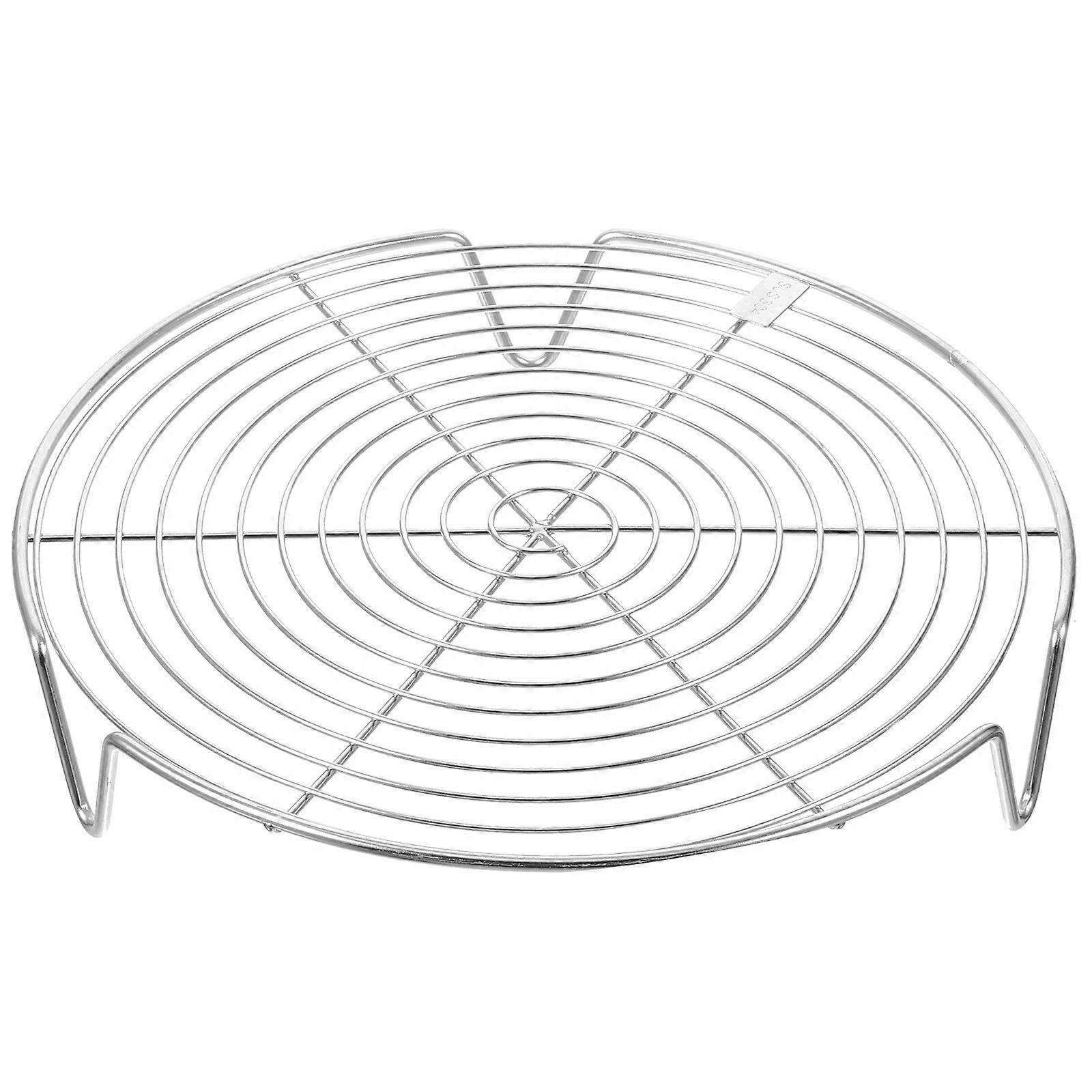 Dampfgarer Aus Edelstahl, Runder Dampfgarer Mit 3 Beinen-21.5x21.5cm-silver