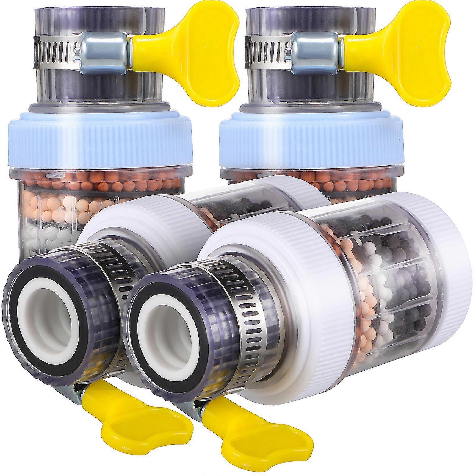 4er-set Wasserhahnfilter, Wasserenthärter, Spritzschutz, Wasserfilter Für Spülbecken, Küchen- Und Badezimmer
