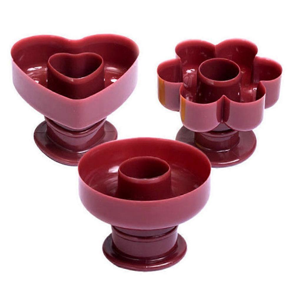 3-teiliges Donut-formen-set Aus Kunststoff, Donut-formen, Kuchenform, Dessert-gussform-8.30x8.30x6.00cm-brown