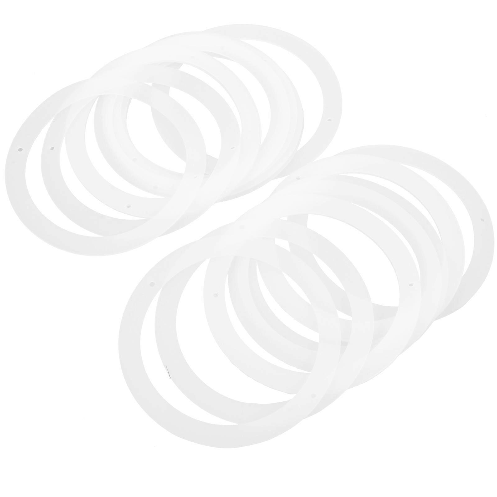 20 Stück Silikon-dichtungsringe Mit Breiter Öffnung Für Einmachglasdeckel, Wiederverwendbare Dichtungen-9.20x9.20x0.50cm-white