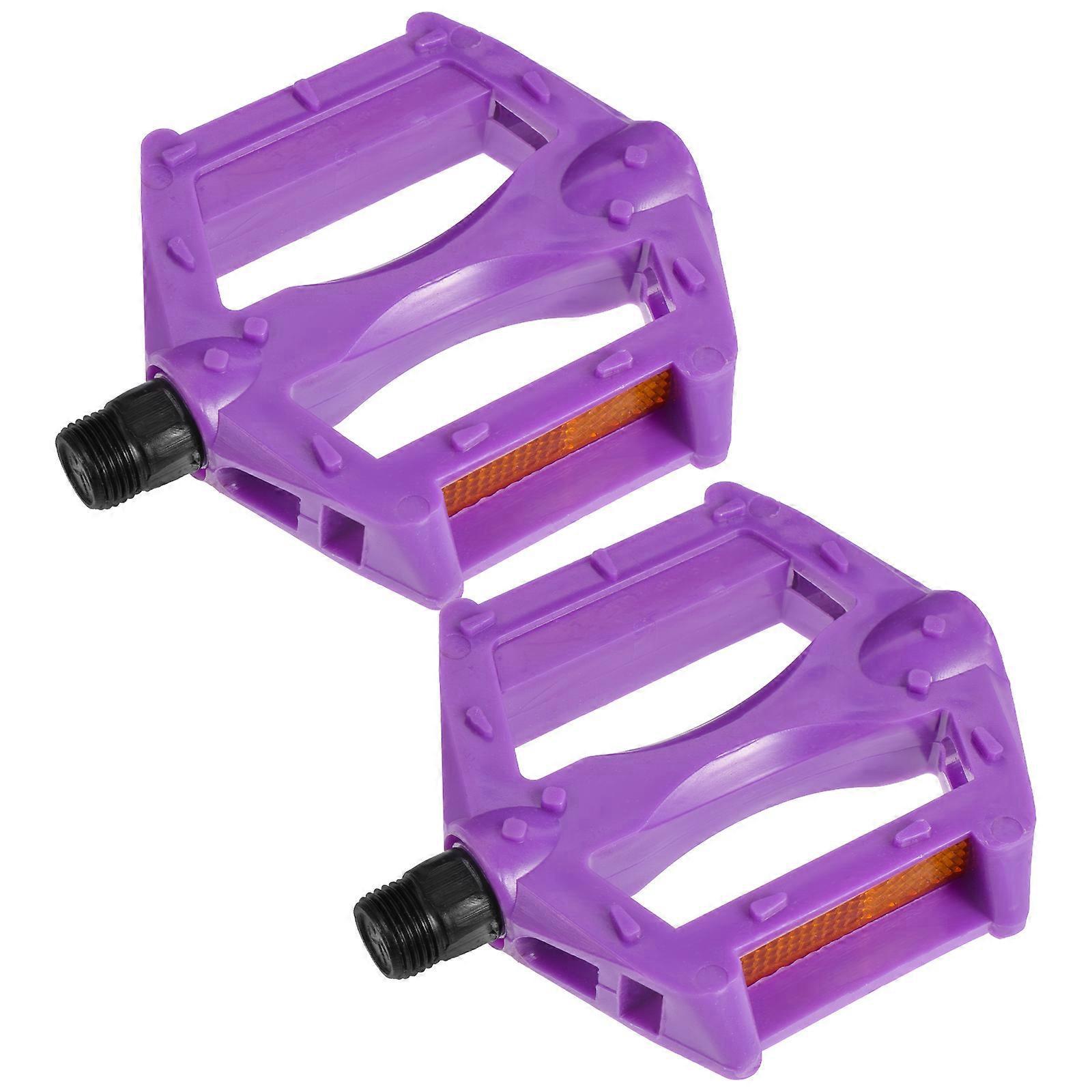 1 Paar Ersatz-fahrradpedale, Kinderfahrradpedale, Fahrradpedale, Zubehör, Mountainbike-pedale, Teile-10.50x8.00x1.50cm-purple