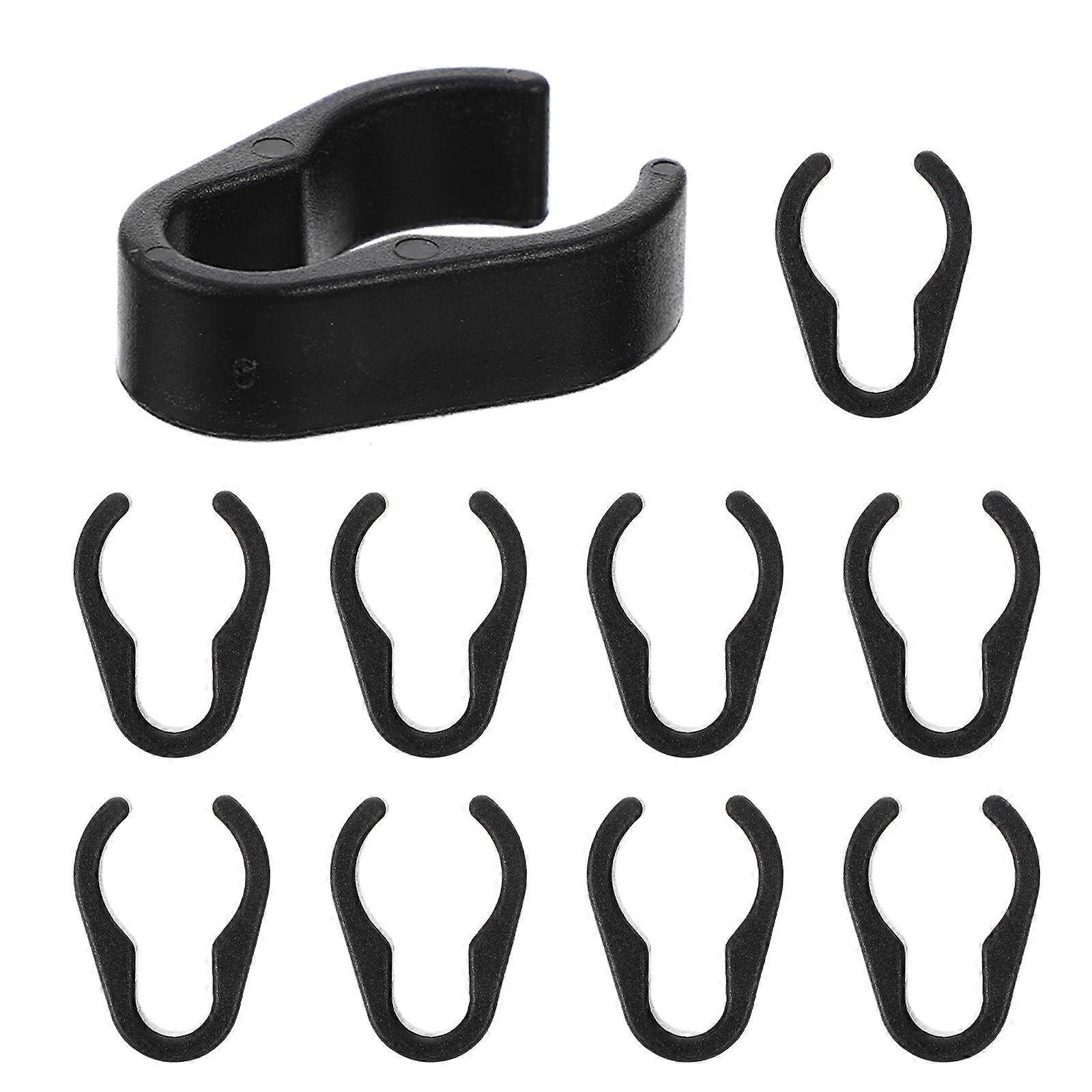 10 Stück Mikrofonkabelhalter, Mikrofonkabelclips, Robuste Und Flexible Mikrofonkabelklemmen-3.90x2.50x1.10cm-black 1
