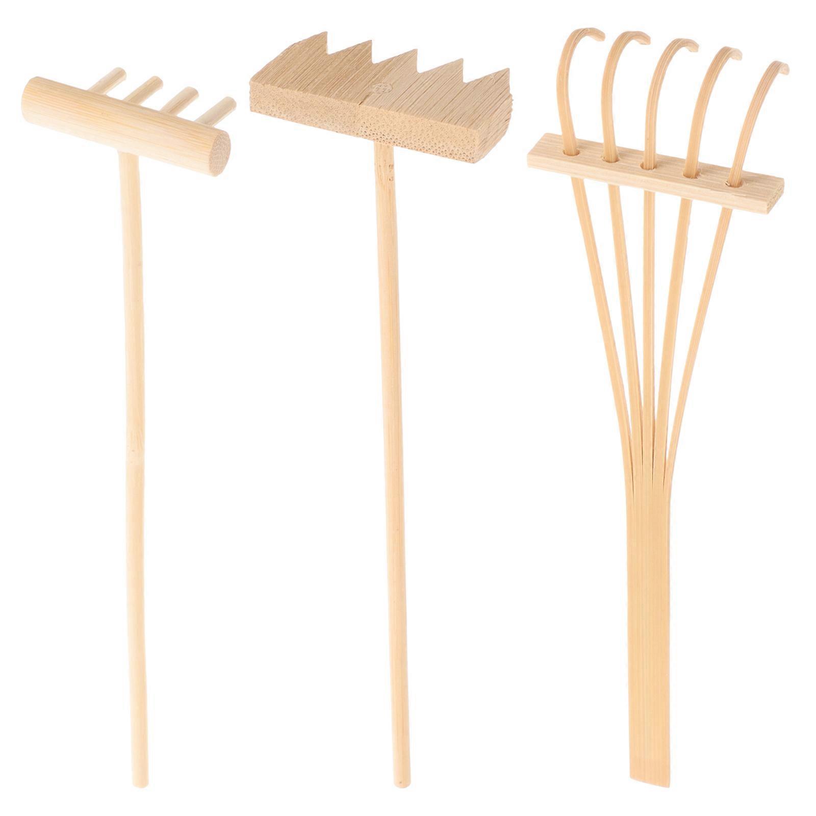 Mini-rechen-set Für Zen-garten, Sand, Bambus, Tischmeditation, Feng Shui-dekoration Für Zuhause Und Büro