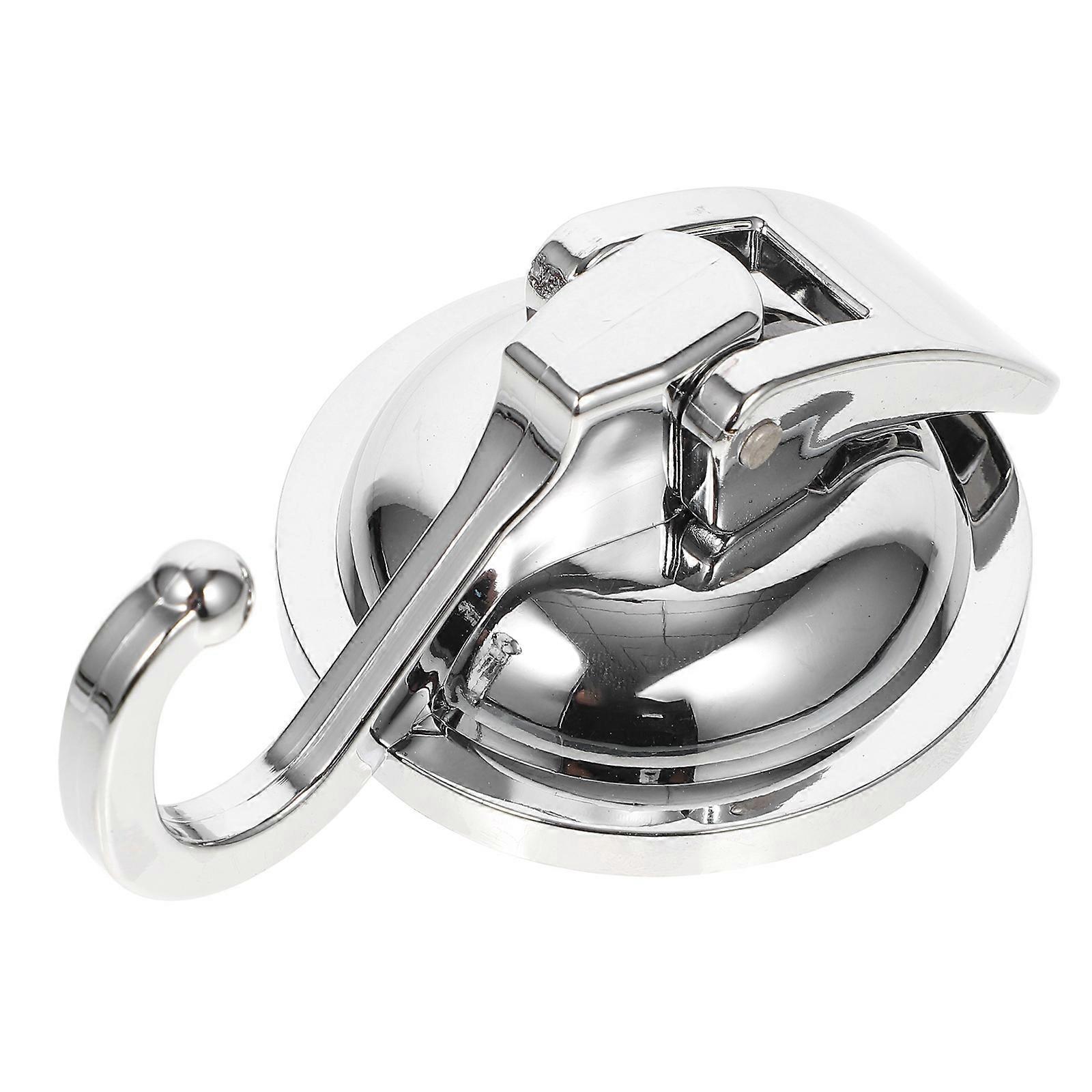Saugnapfhaken, Wiederverwendbarer Vakuum-saughaken, Küchen-saugnapf-wandhaken-9x6cm-silver