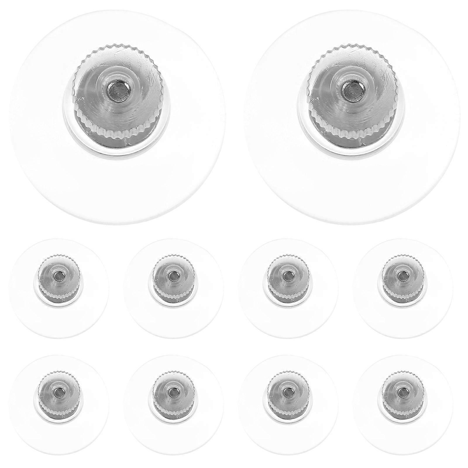 10 Stück Saugnapf-pads Aus Transparentem Pvc Mit Schraubmutter Für Glaswände, Türen Und Fenster-3.20x3.20x2.00cm