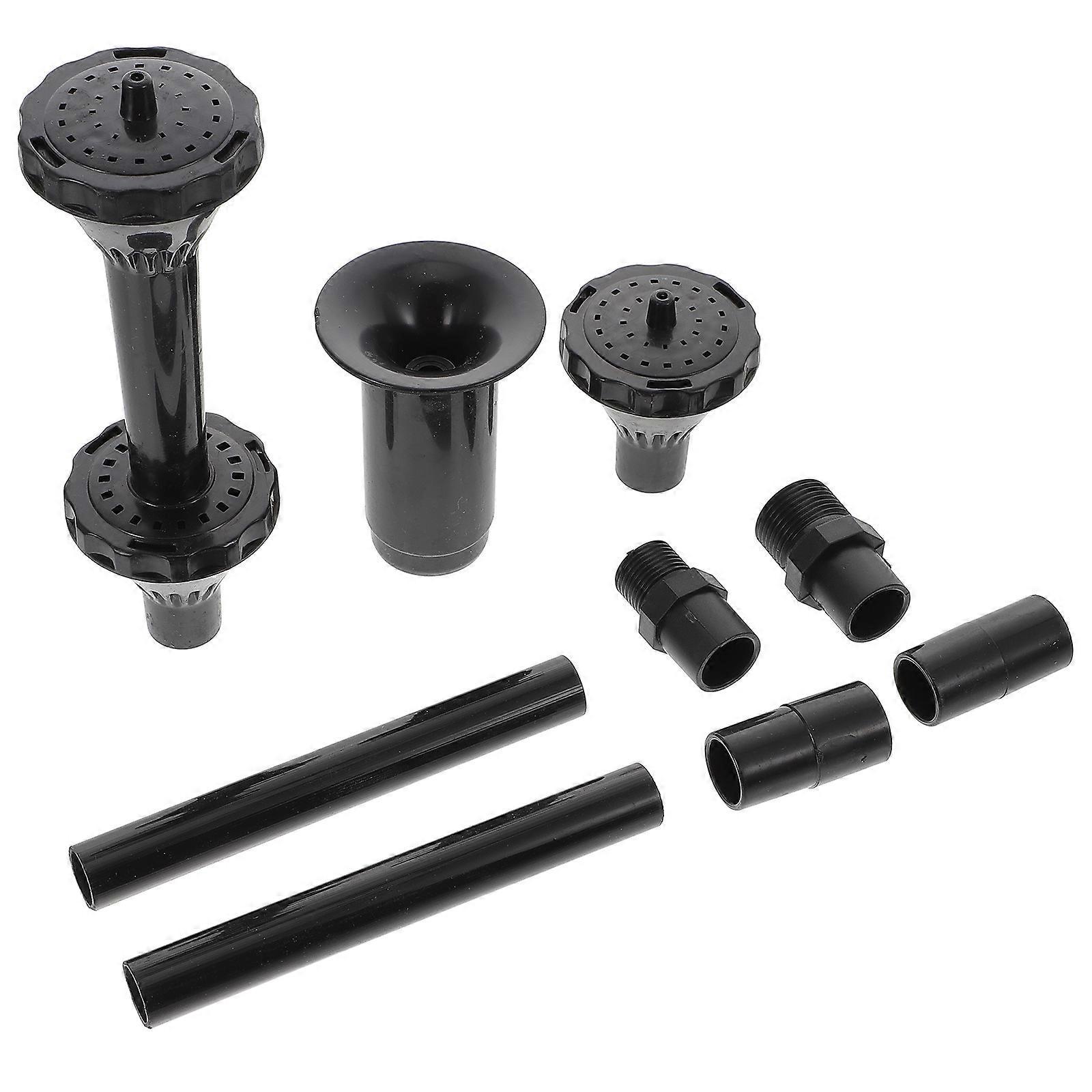 9-teiliges Düsenset Für Springbrunnenpumpen, Wassersprühköpfe Für Teichbrunnen, Tauchpumpen Und Pools-20.00x6.00x6.00cm-black