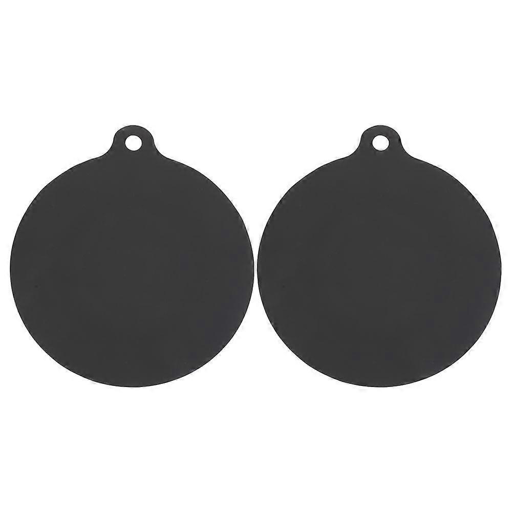 2er-pack Wiederverwendbare Silikon-topfunterlage Für Induktionskochfelder-19x16.5x0.3cm-black